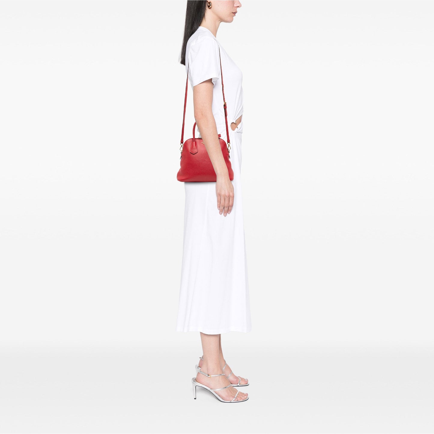 Prada Medium Saffiano Dome Satchel