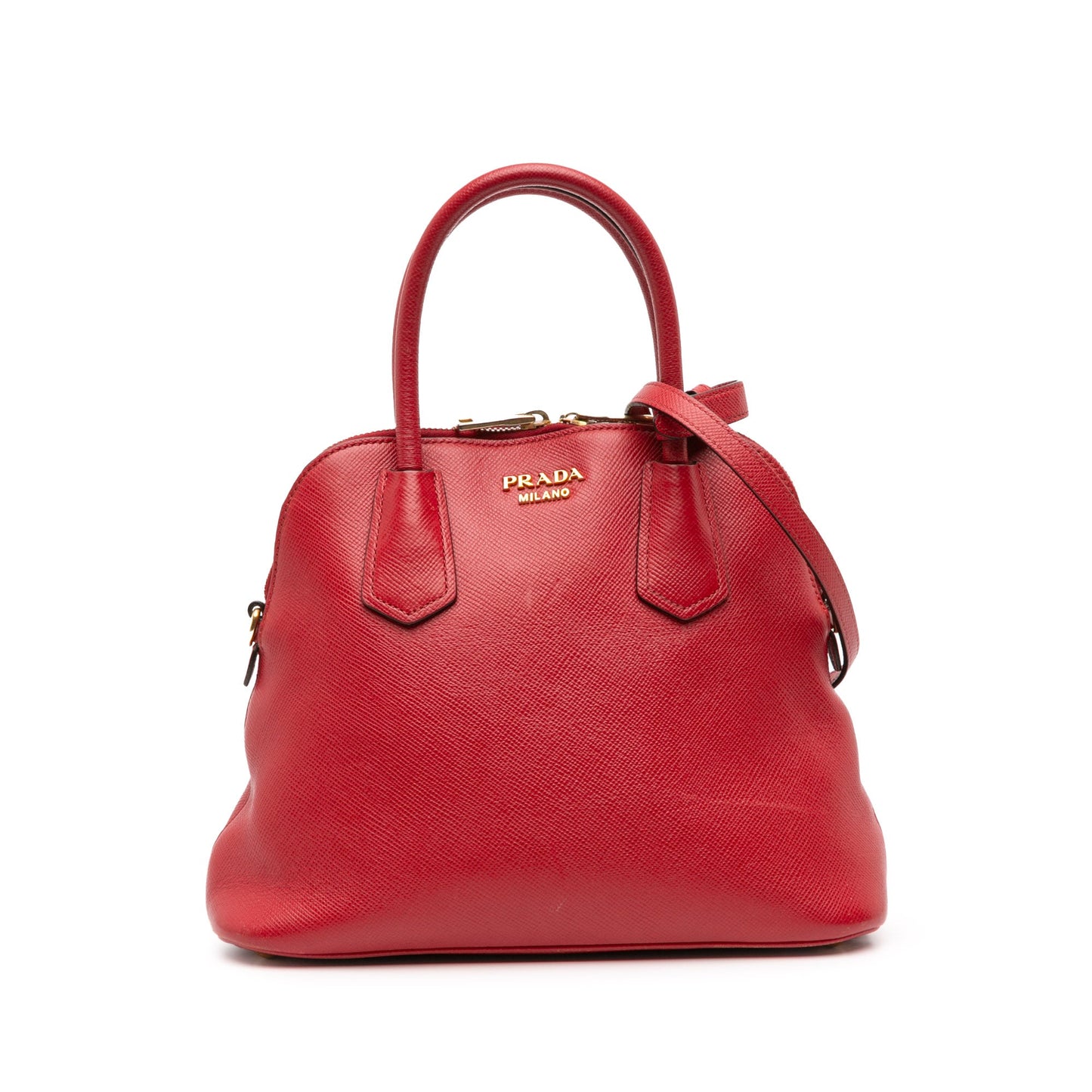 Prada Medium Saffiano Dome Satchel