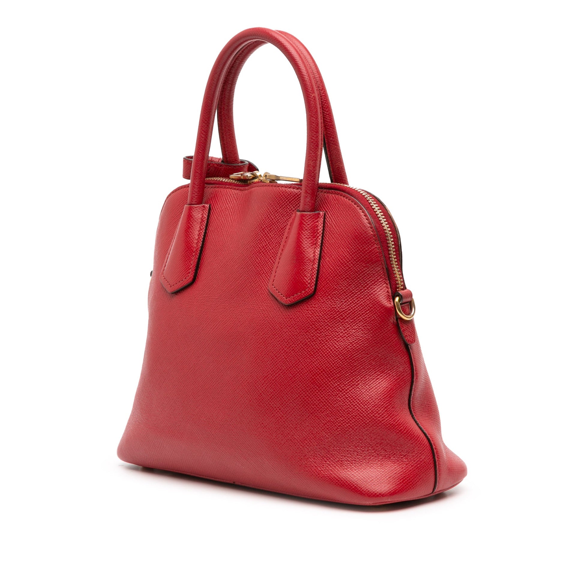 Prada Medium Saffiano Dome Satchel