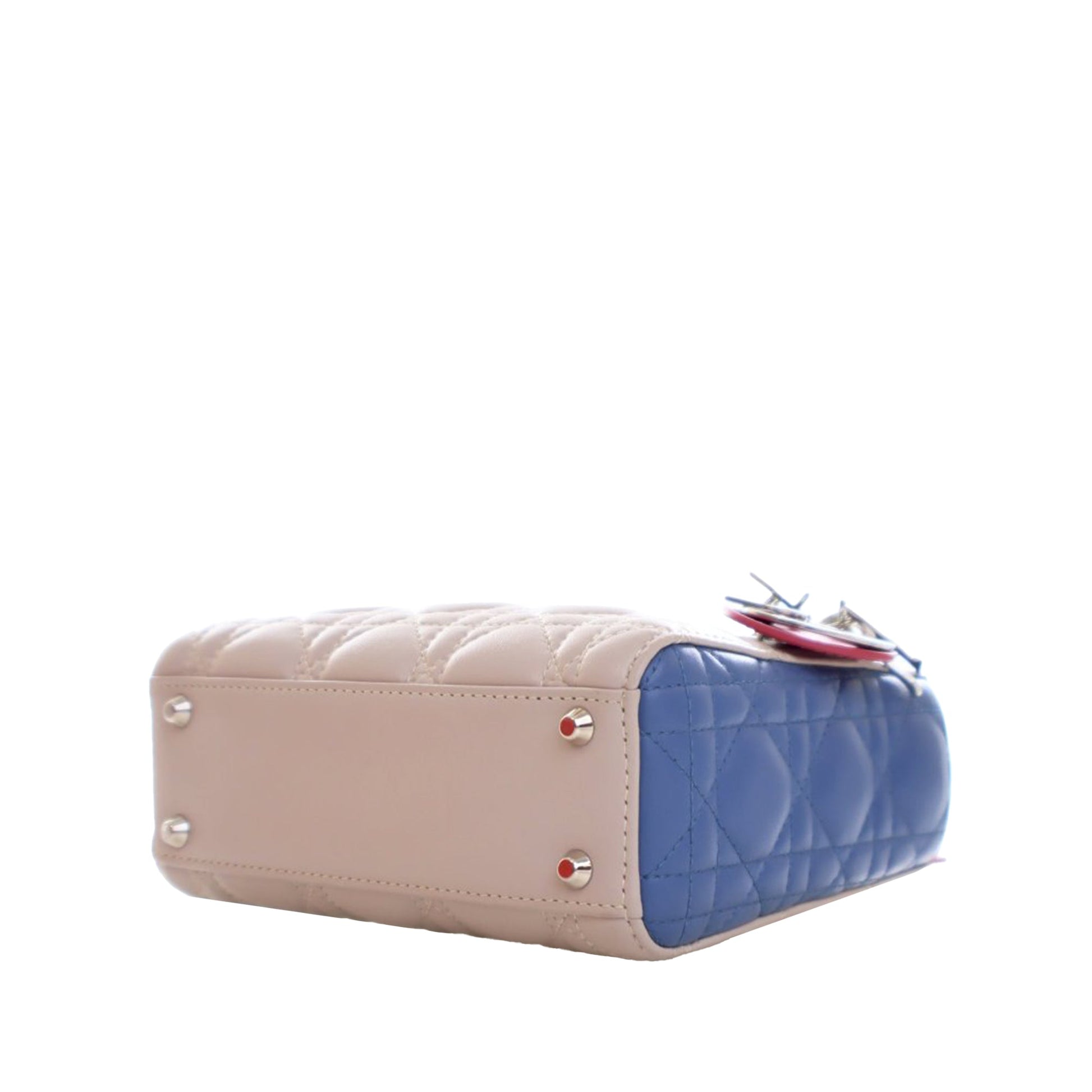 Dior Mini Tricolor Lambskin Cannage Lady Dior
