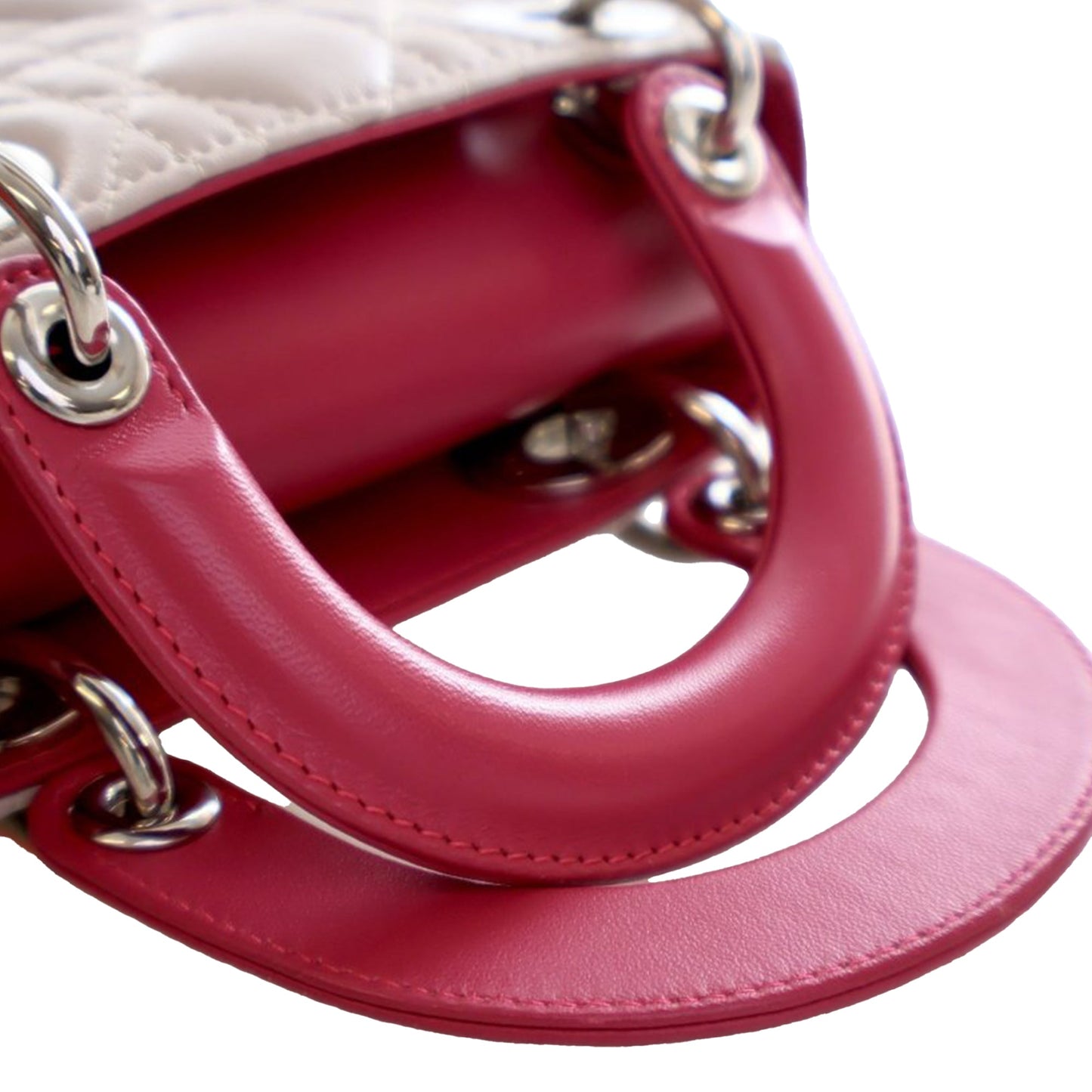 Dior Mini Tricolor Lambskin Cannage Lady Dior