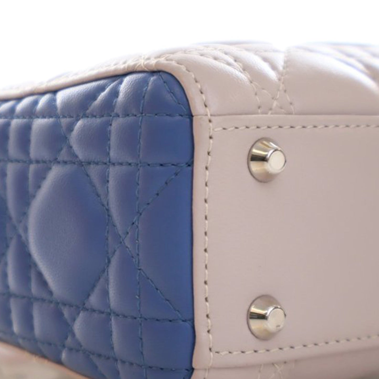 Dior Mini Tricolor Lambskin Cannage Lady Dior