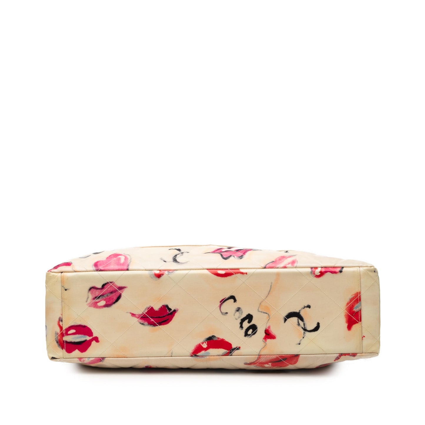Chanel CC Coated Canvas Kisses and Lips Print Tote