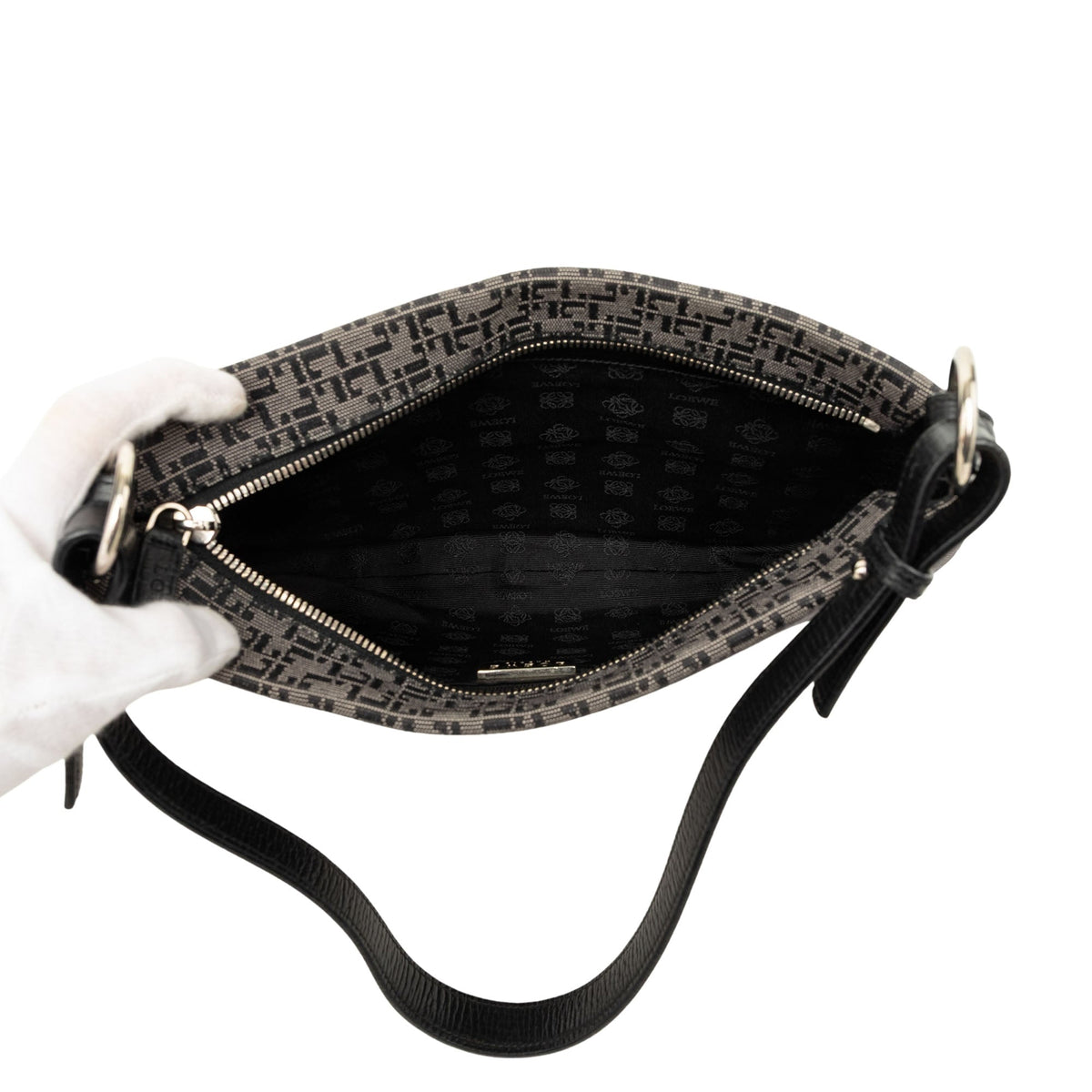 LOEWE Printed Canvas Hobo