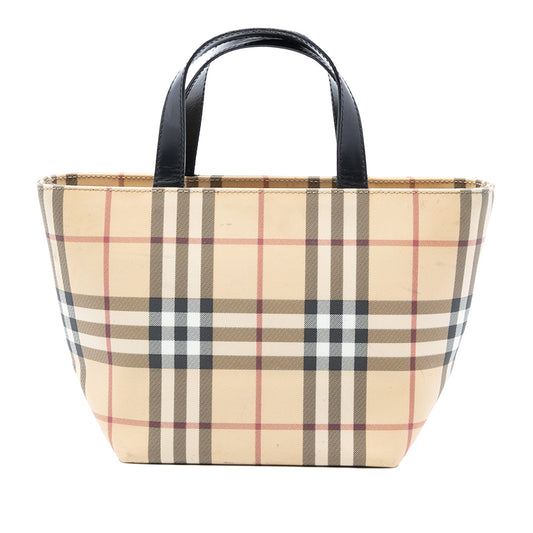 Burberry Mini House Check Canvas Tote
