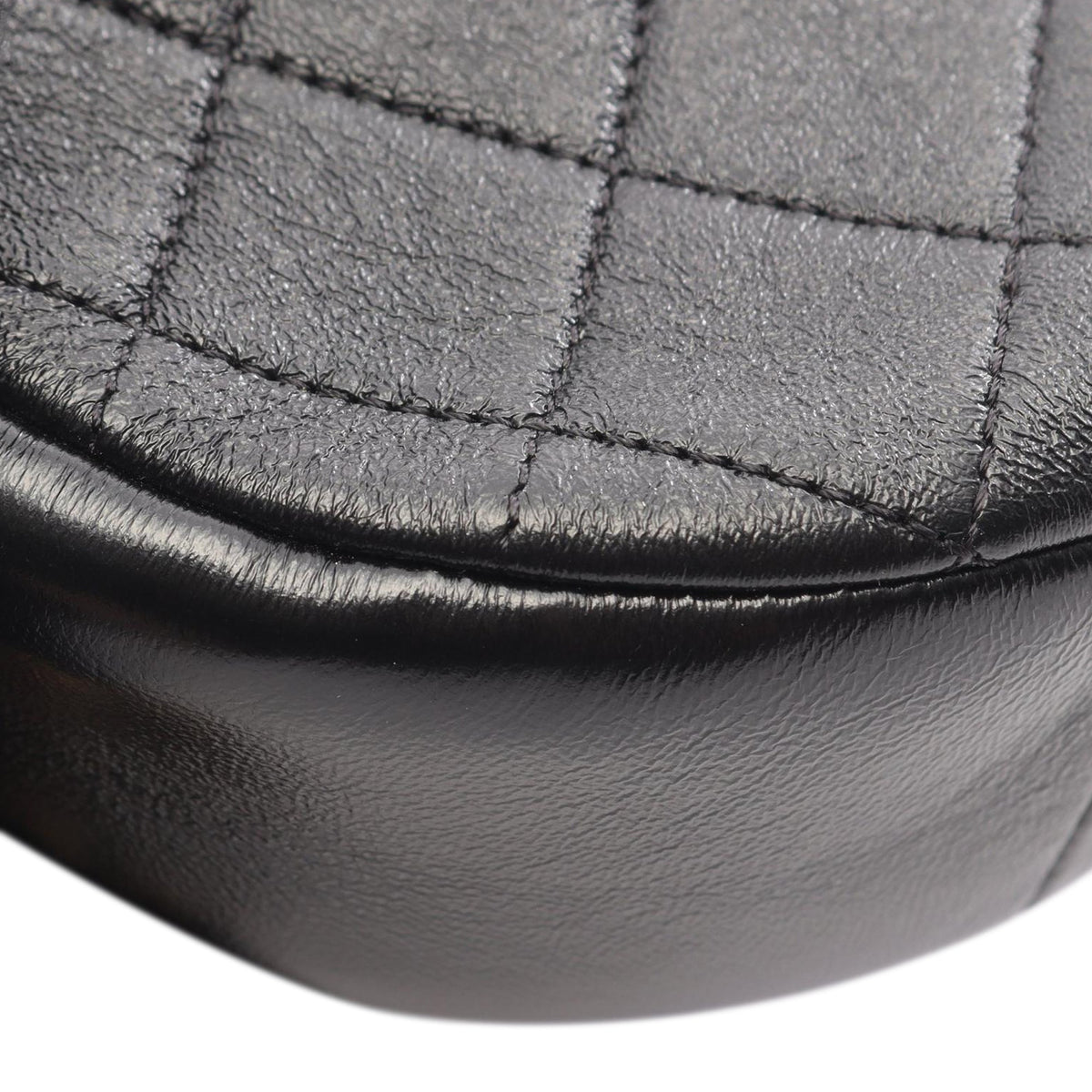 Chanel Quilted Lambskin Round Crossbody
