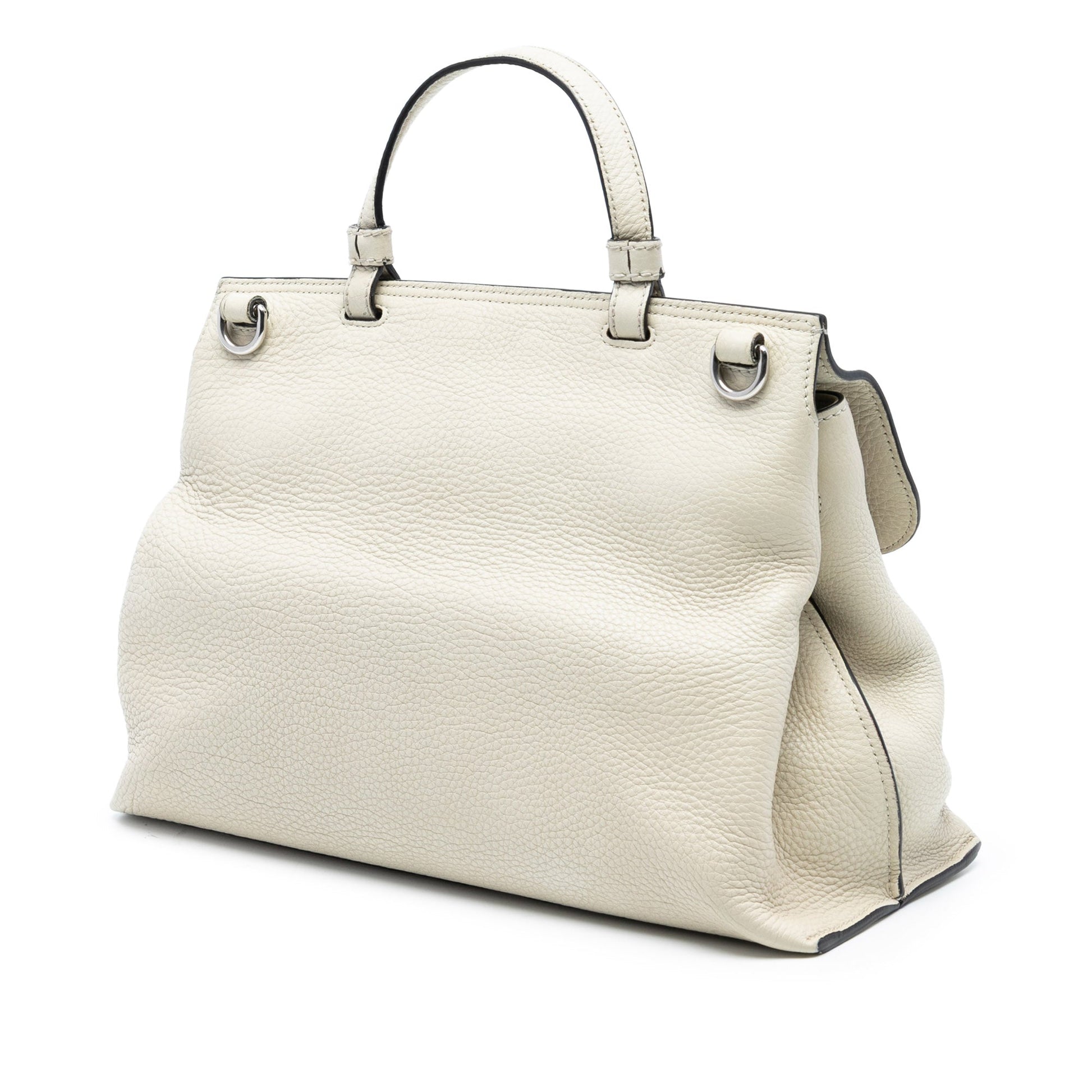 Gucci Medium Leather Bamboo Daily Satchel