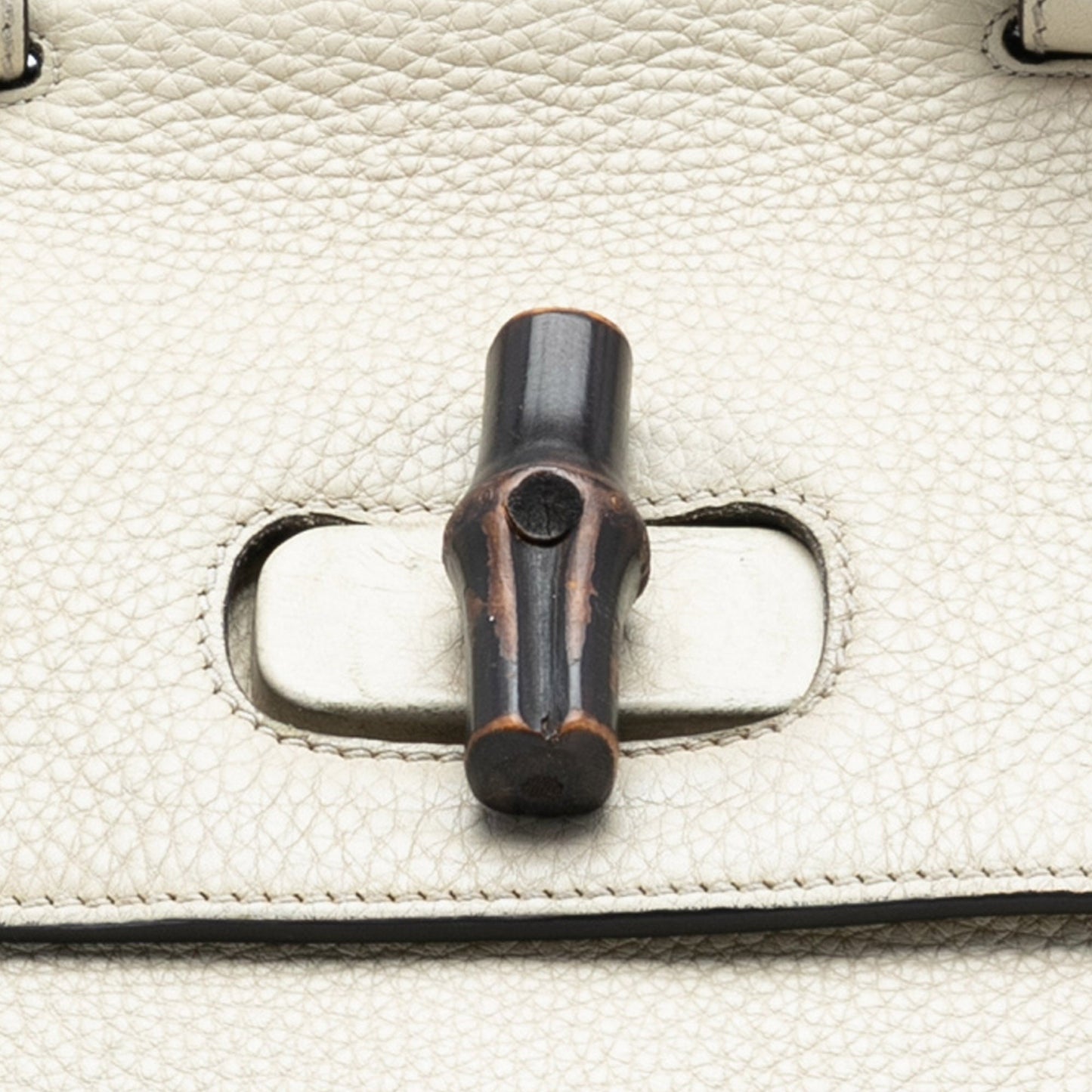 Gucci Medium Leather Bamboo Daily Satchel