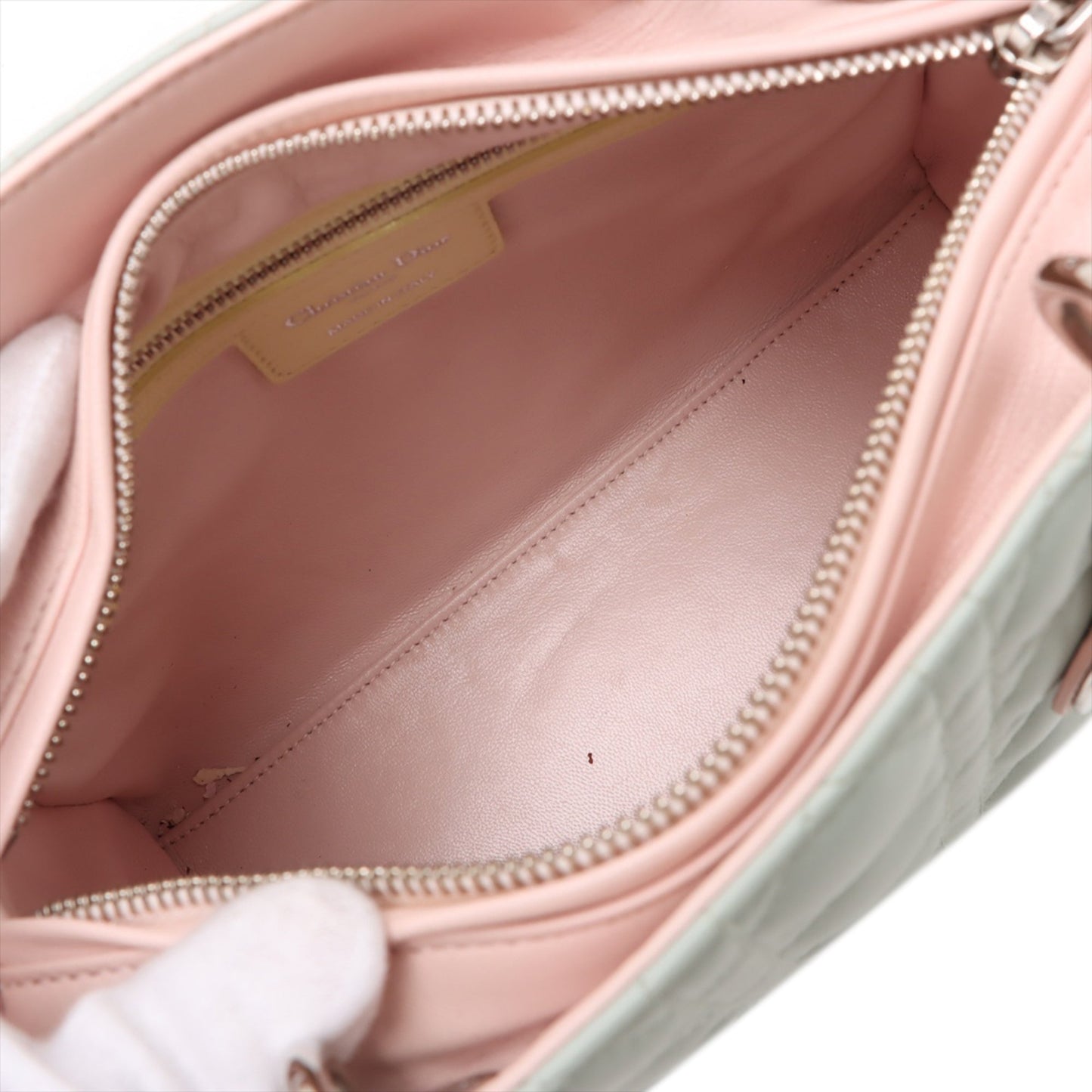 Dior Medium Bicolor Lambskin Macrocannage Stitched Lady Dior