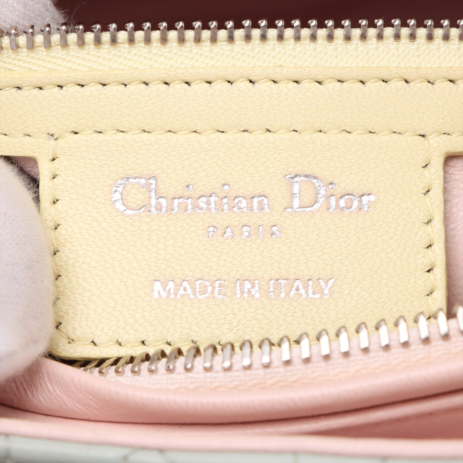 Dior Medium Bicolor Lambskin Macrocannage Stitched Lady Dior