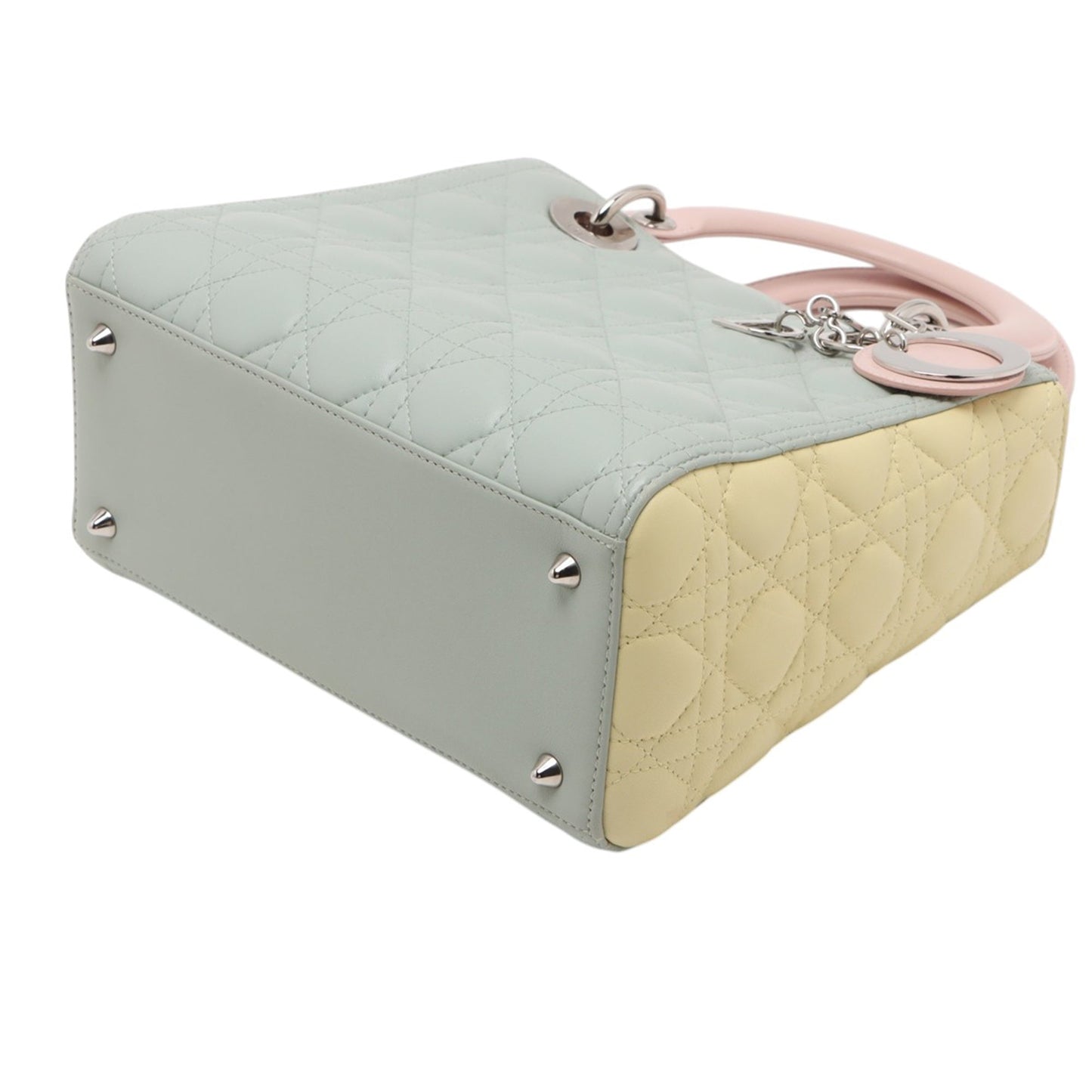 Dior Medium Bicolor Lambskin Macrocannage Stitched Lady Dior