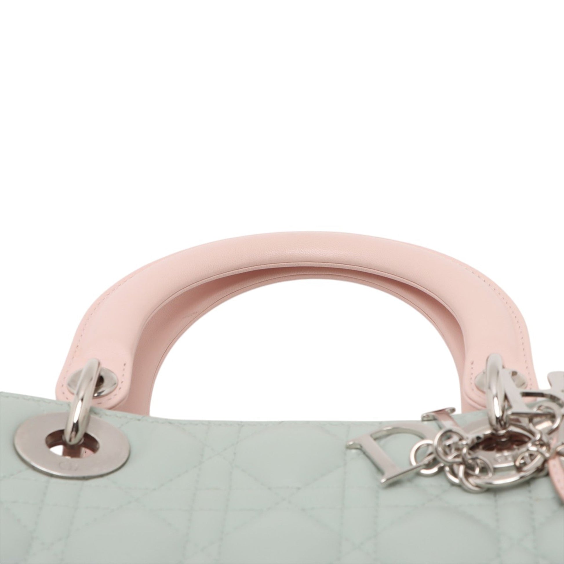 Dior Medium Bicolor Lambskin Macrocannage Stitched Lady Dior