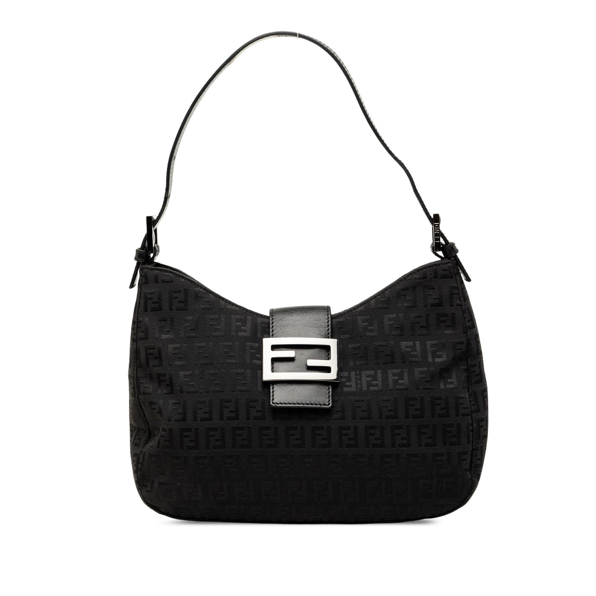 Fendi Zucchino Canvas Shoulder Bag