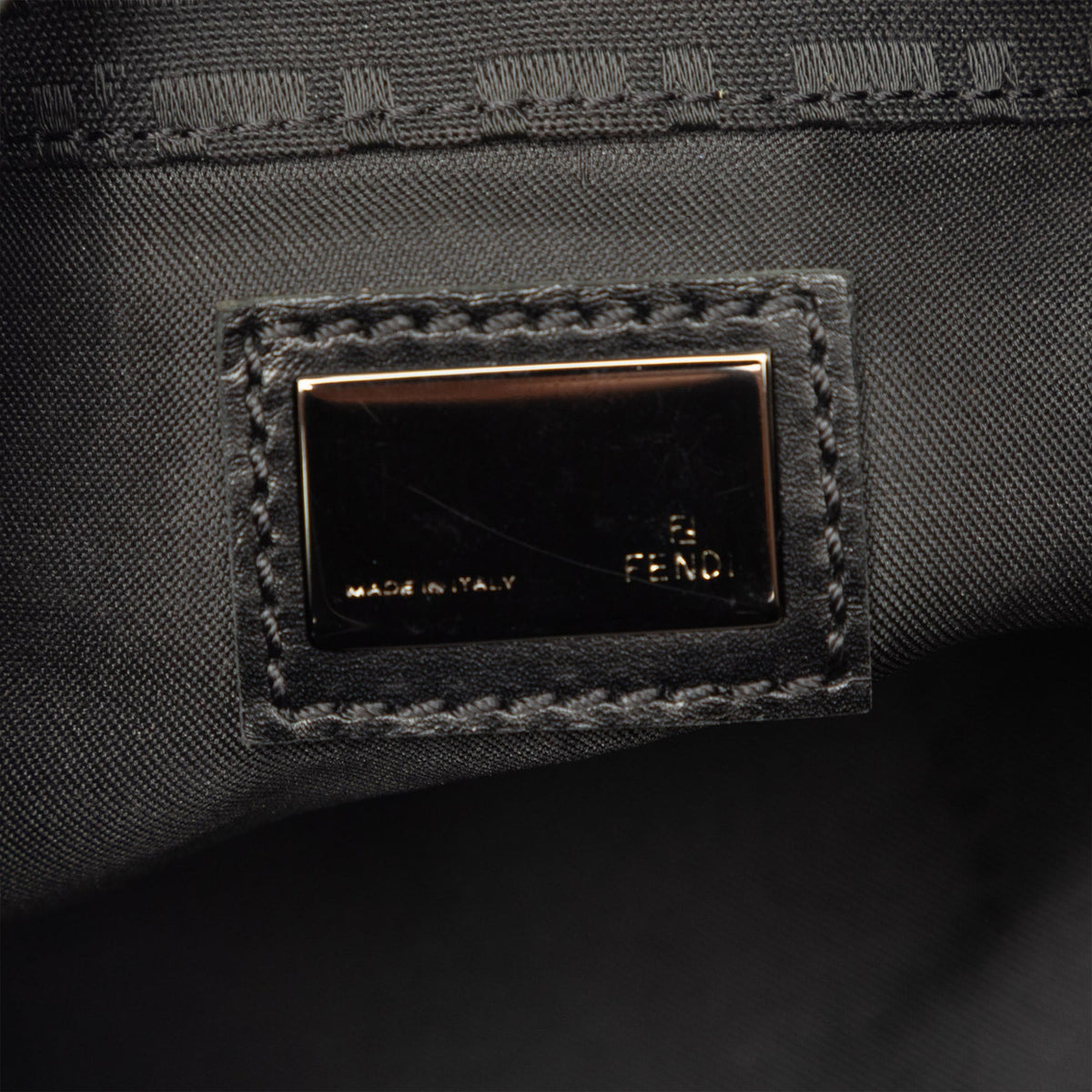 Fendi Zucchino Canvas Shoulder Bag
