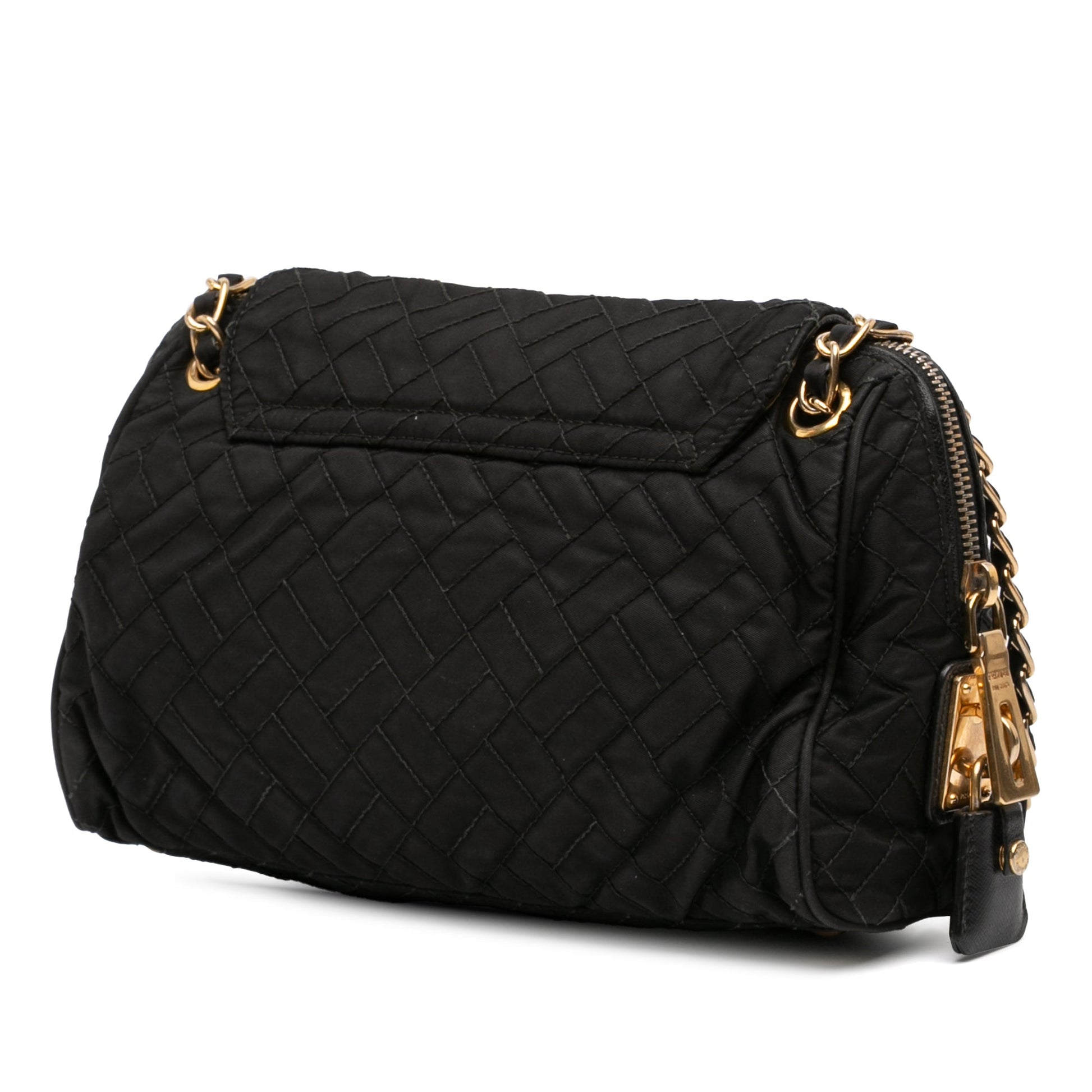 Prada Impuntu Tessuto Chain Flap Shoulder Bag