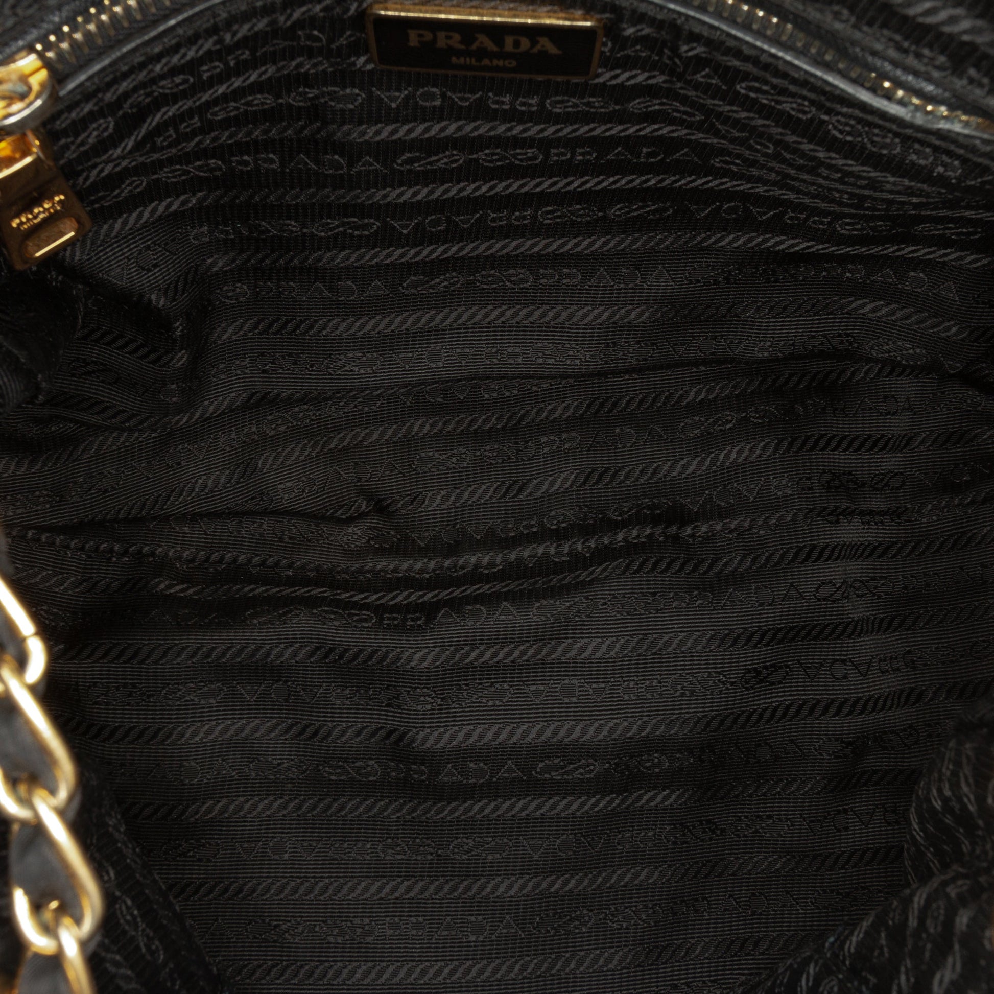 Prada Impuntu Tessuto Chain Flap Shoulder Bag
