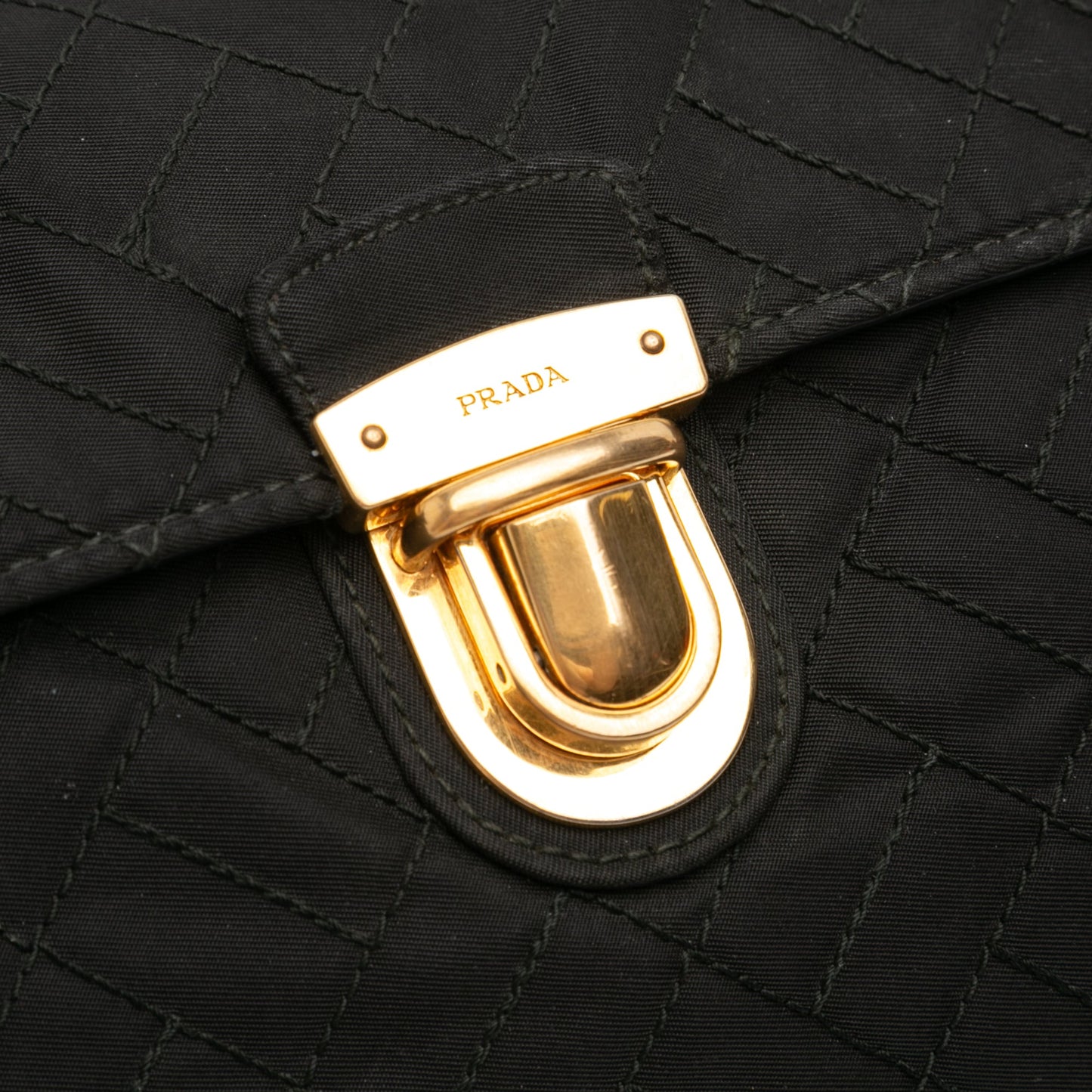 Prada Impuntu Tessuto Chain Flap Shoulder Bag