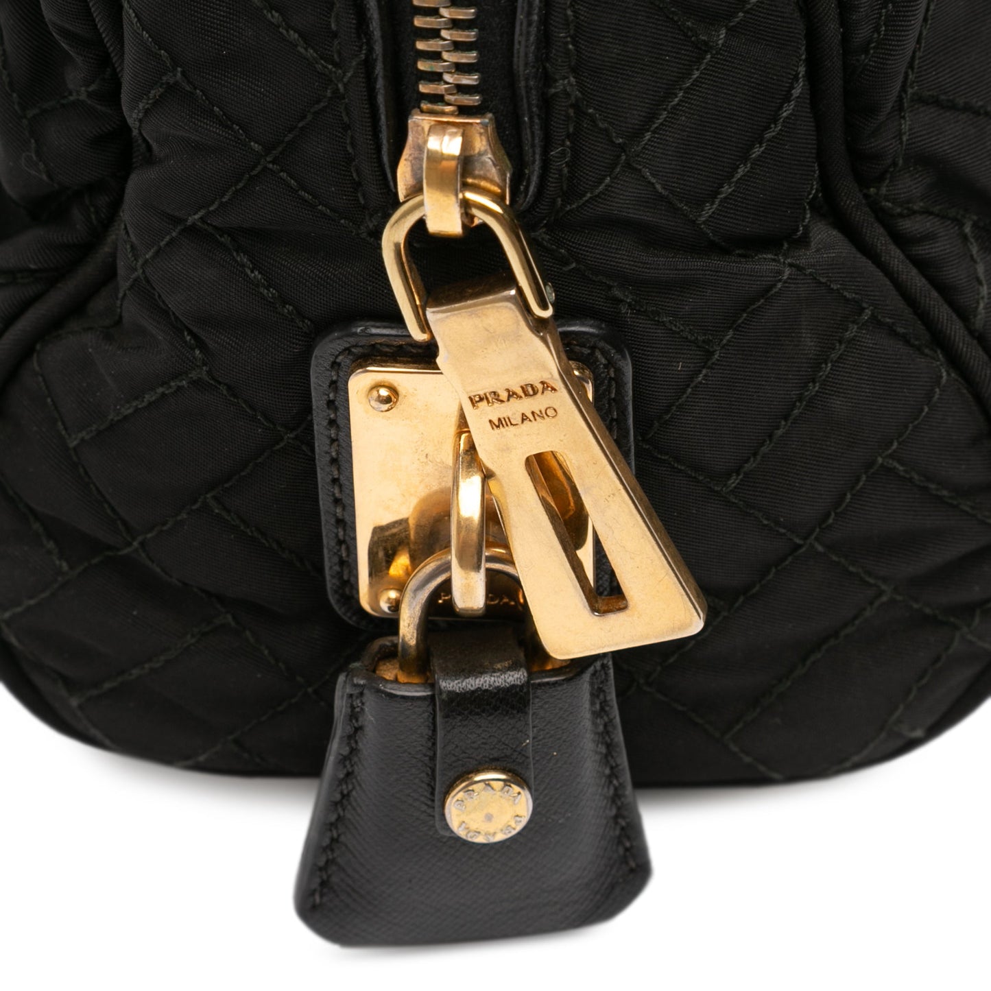 Prada Impuntu Tessuto Chain Flap Shoulder Bag