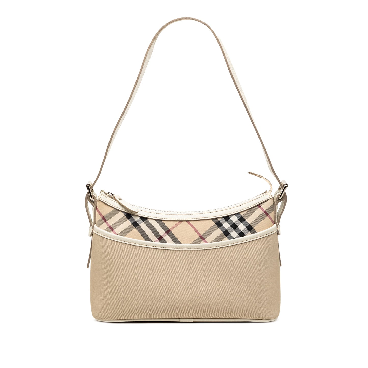 Burberry Nova Check Trimmed Canvas Shoulder Bag