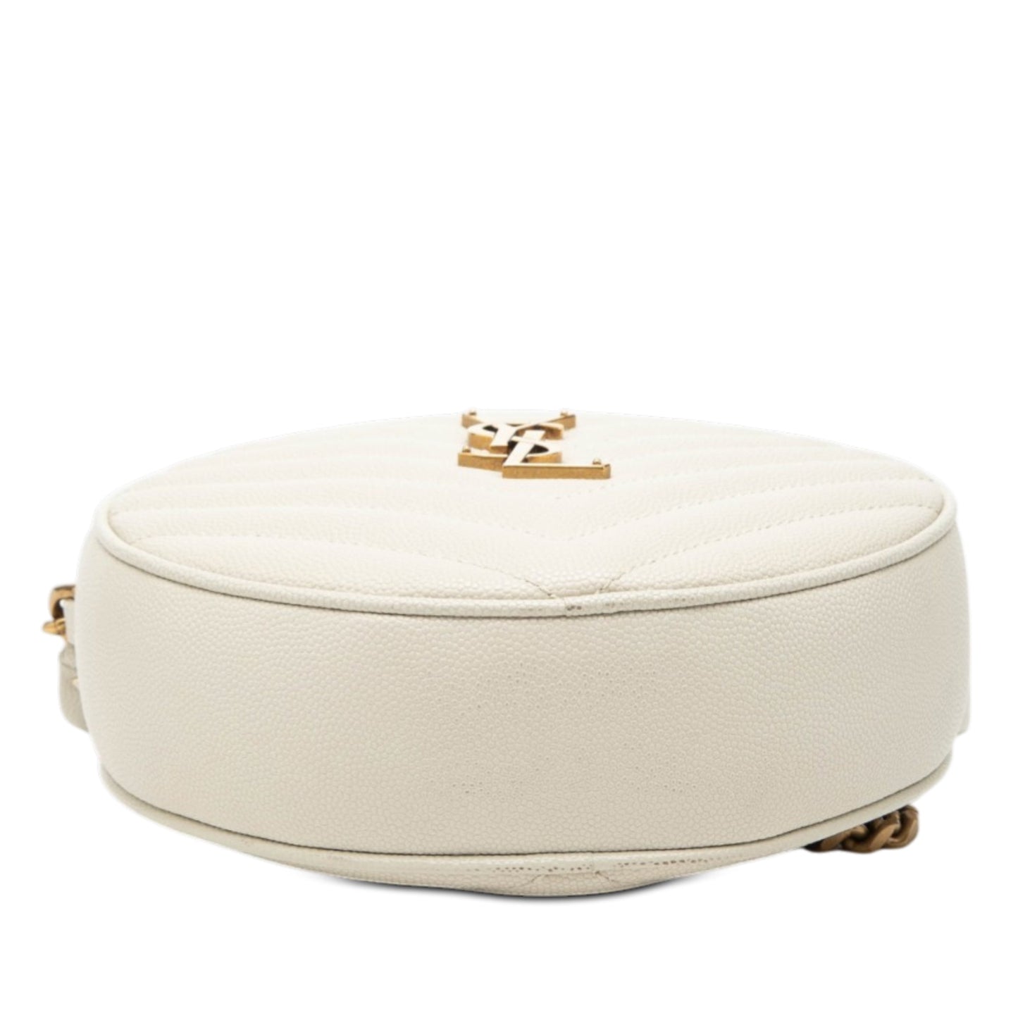 Grain De Poudre Chevron Round Vinyle Camera Bag