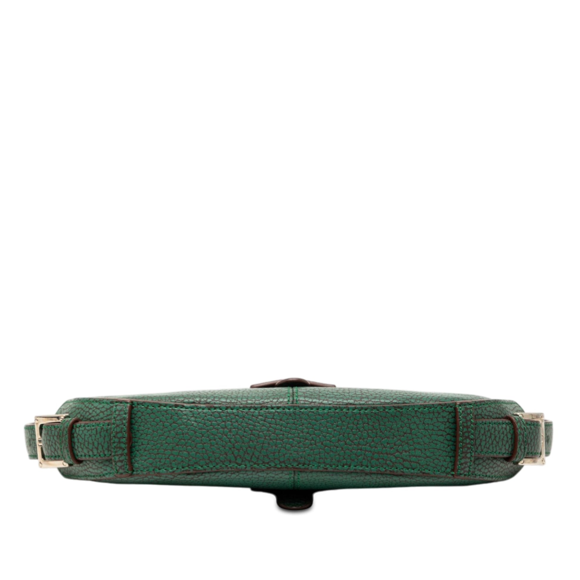 Mini Pebbled Leather Baguette Boat Bag