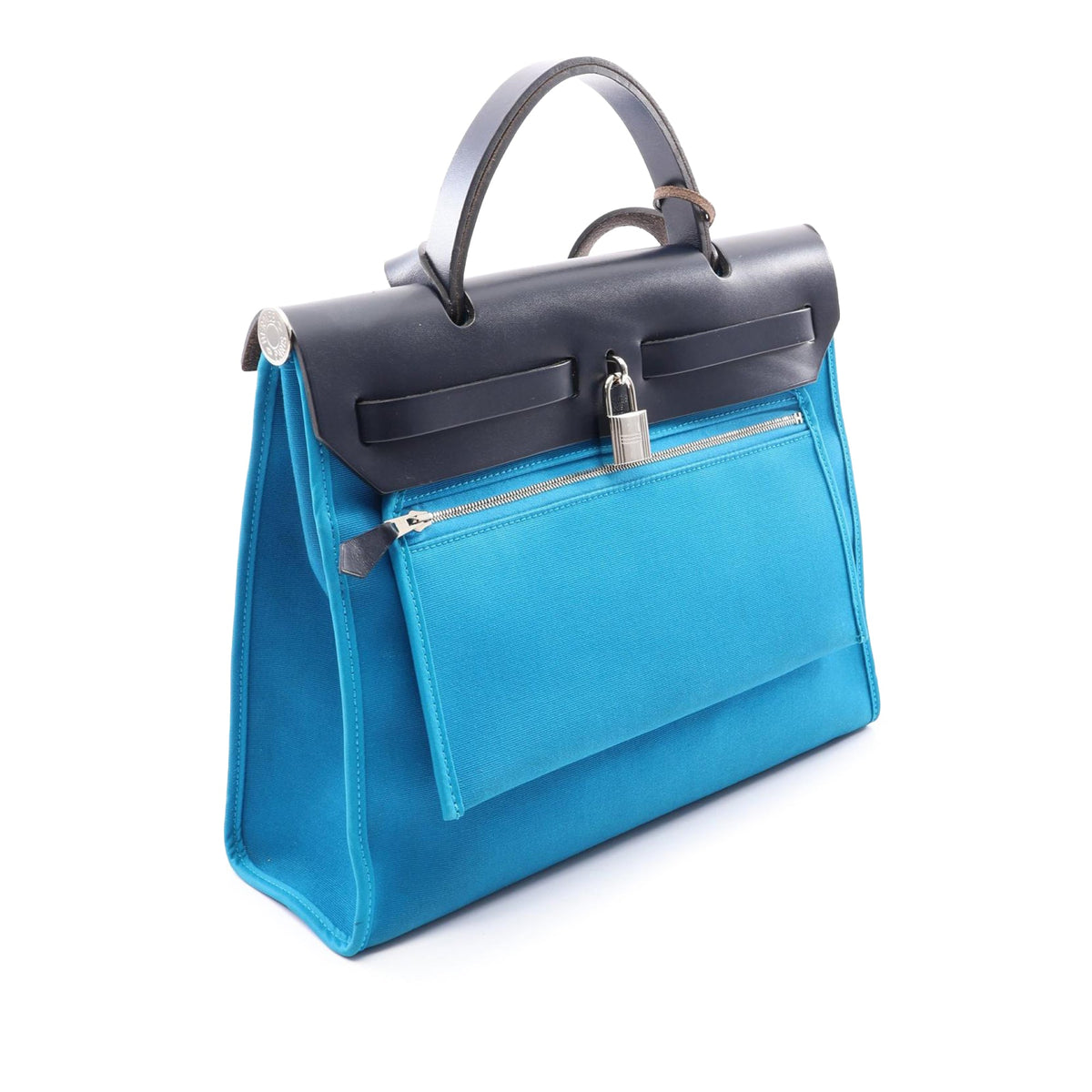 Hermès Toile Herbag Zip 31 — Blue