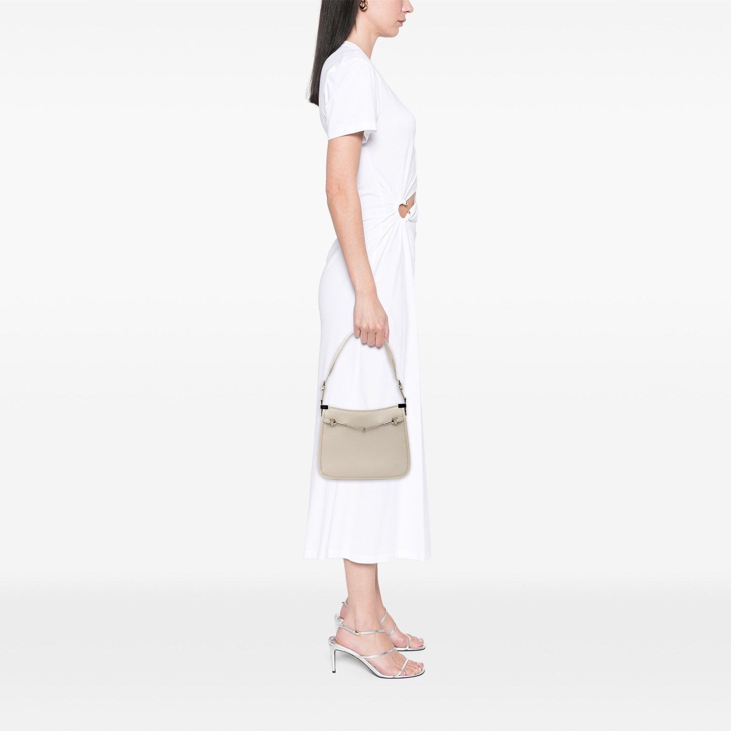 Gucci Small Calfskin Slim Horsebit Shoulder Bag