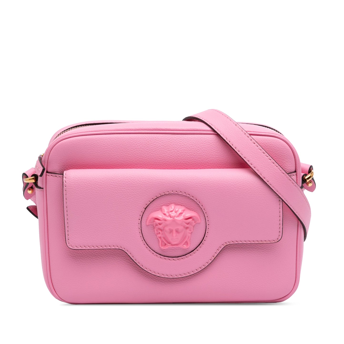Versace Grained Calfskin La Medusa Crossbody