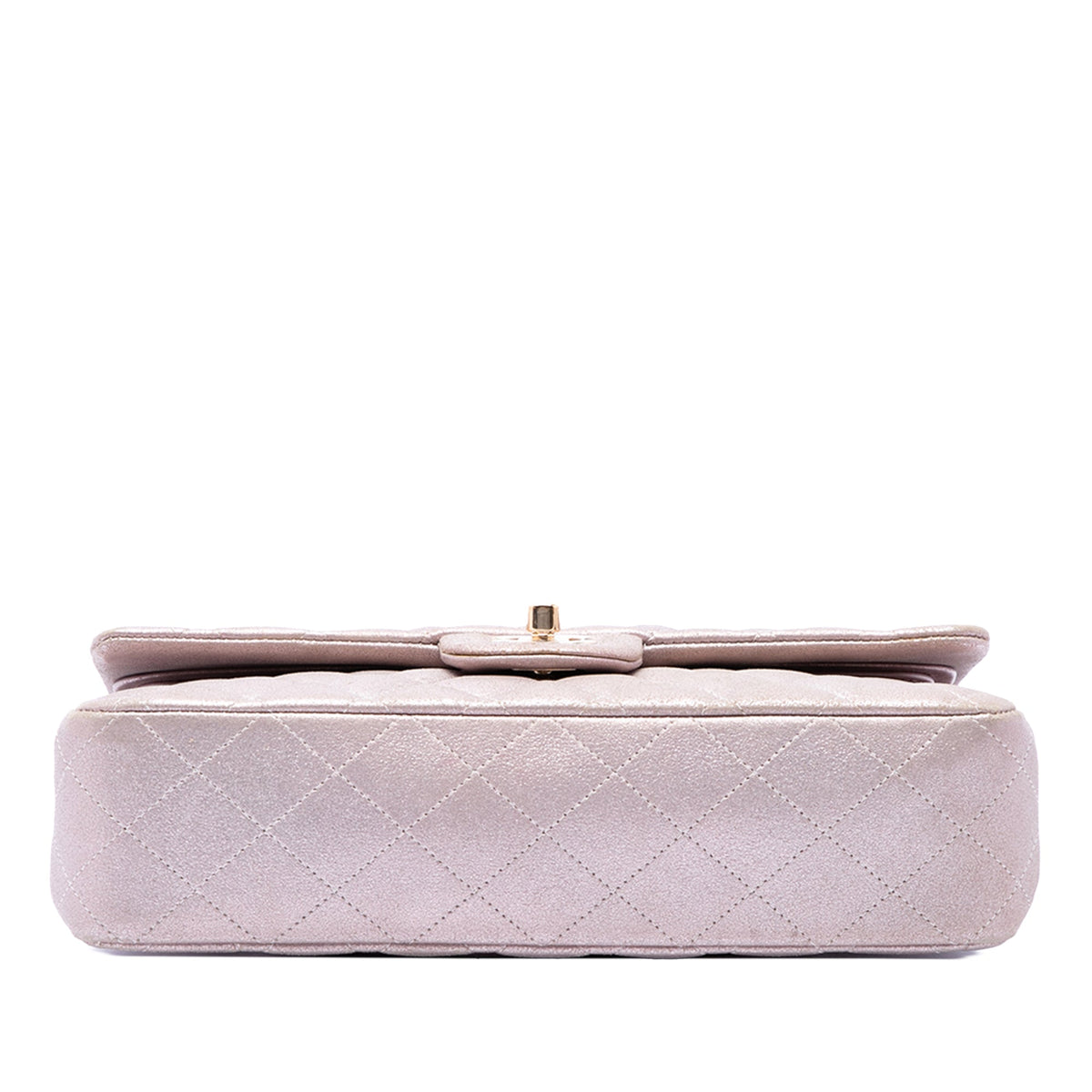 Chanel Medium Classic Iridescent Lambskin Double Flap — Pink