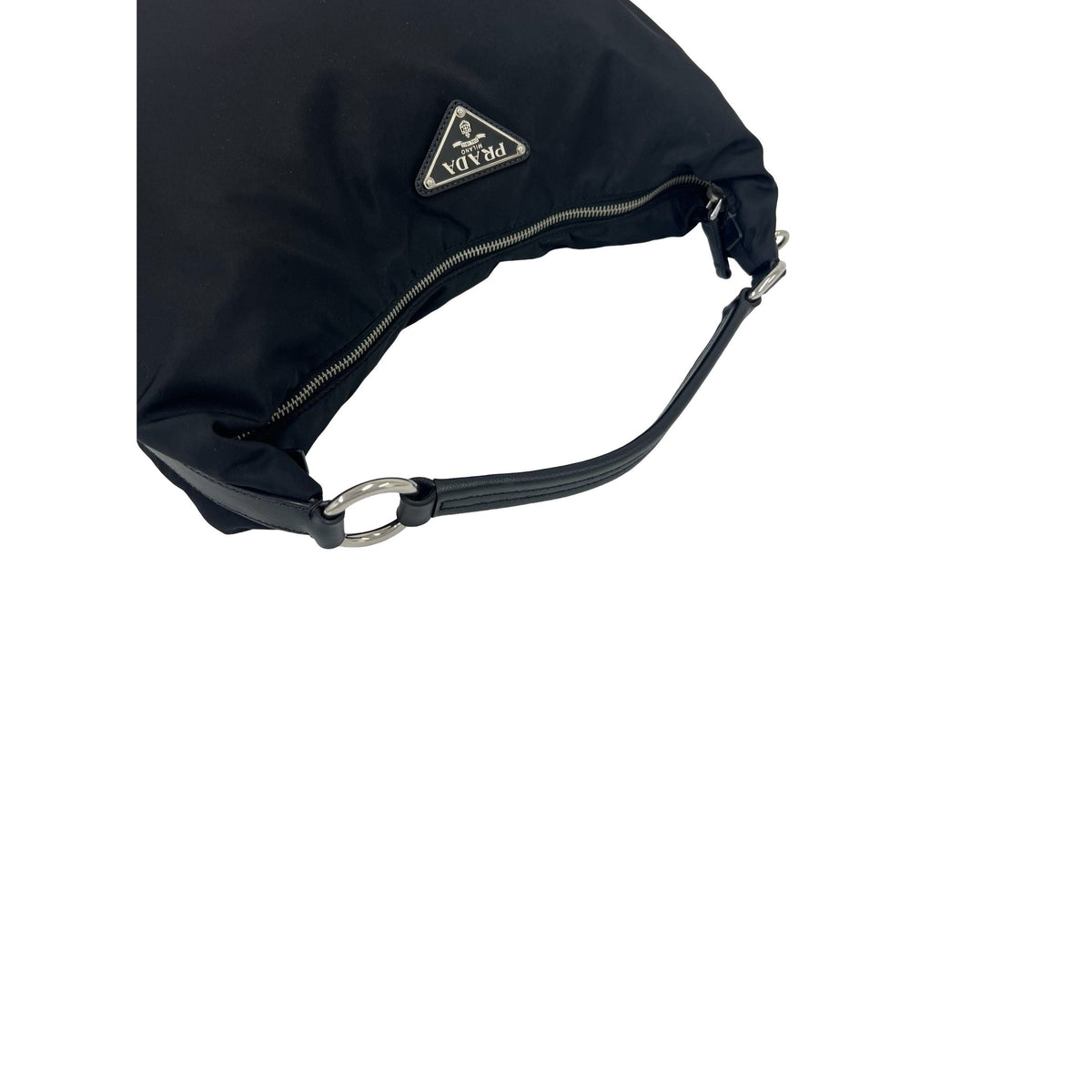 Prada Tessuto Hobo Bag — Black