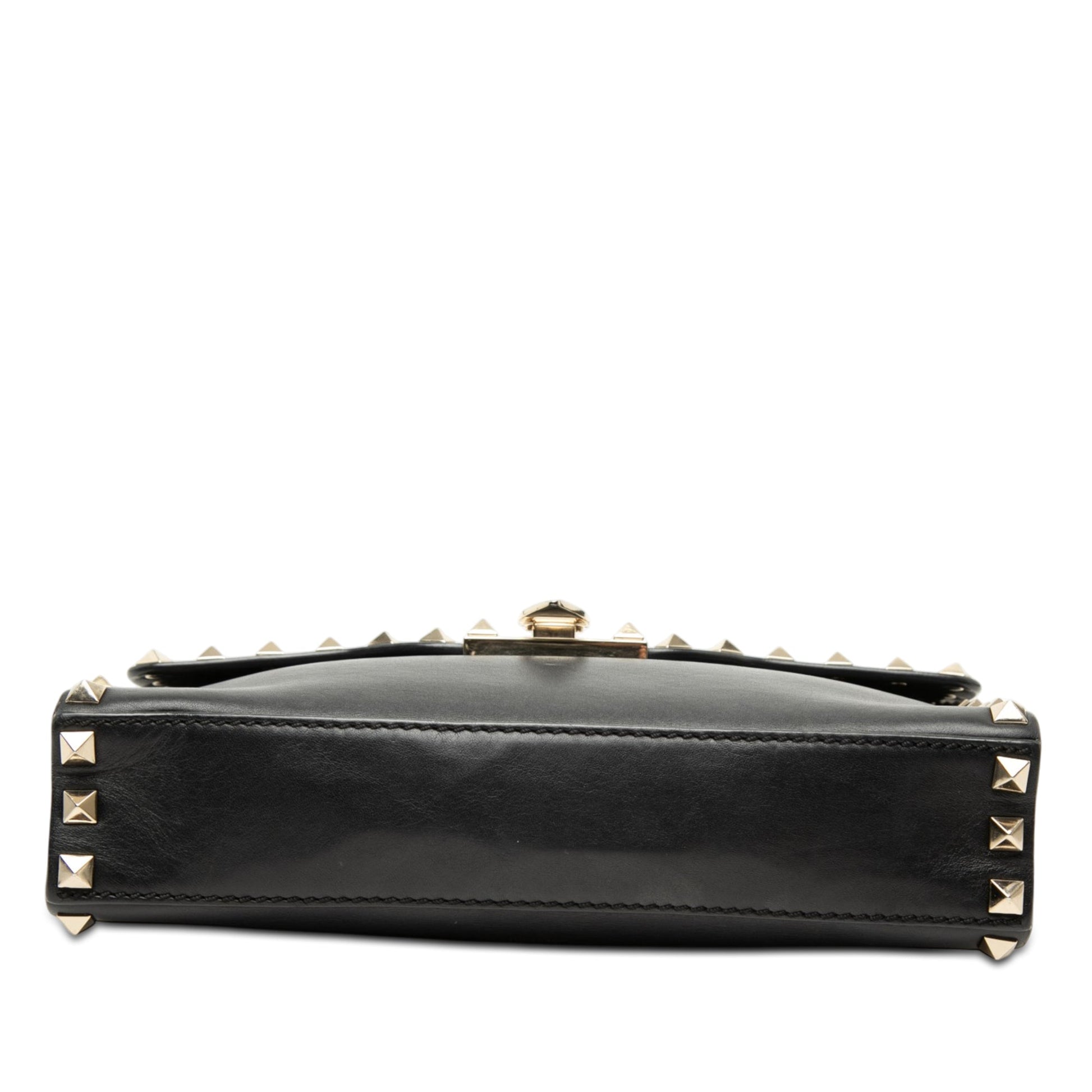 Valentino Small Leather Rockstud Flap Crossbody