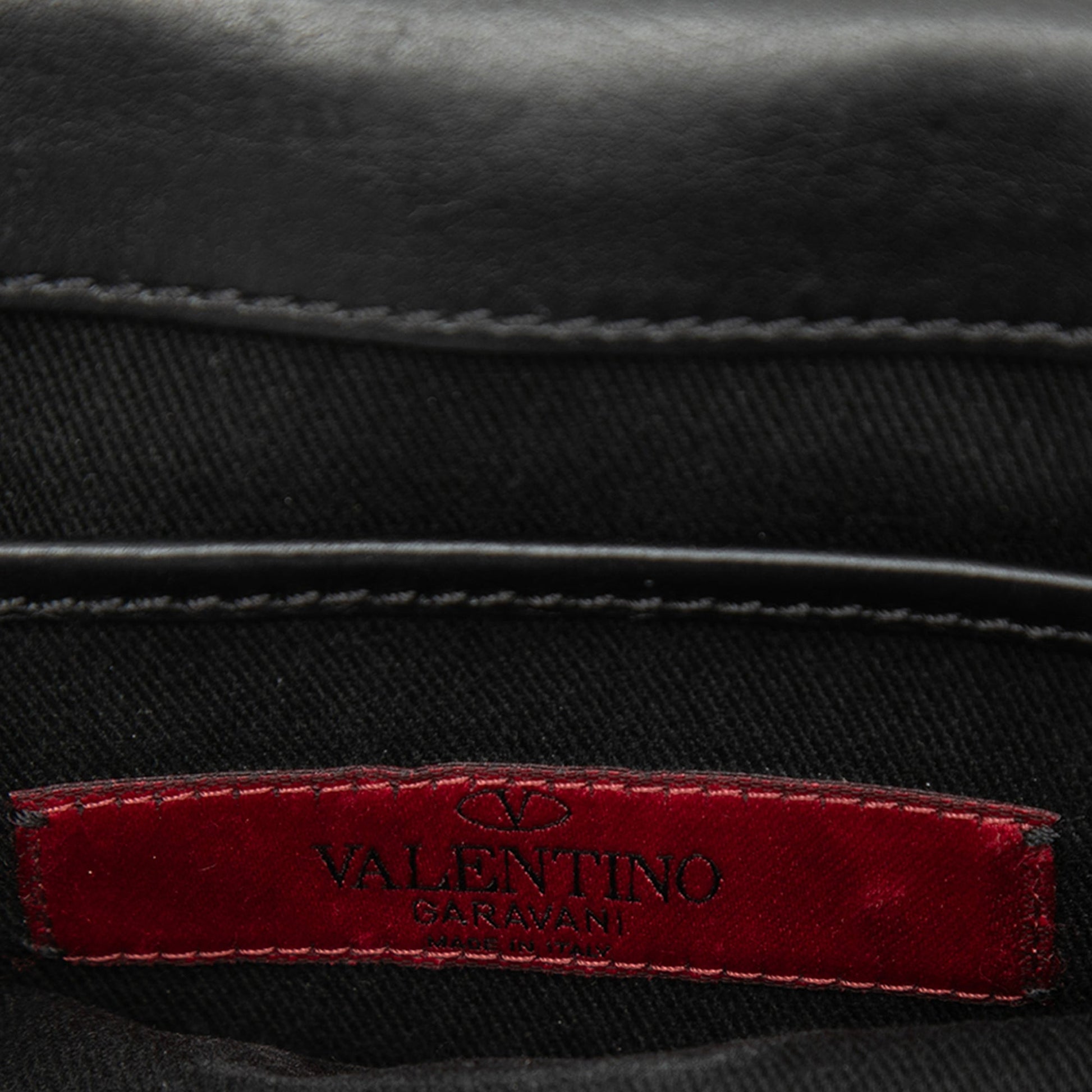 Valentino Small Leather Rockstud Flap Crossbody