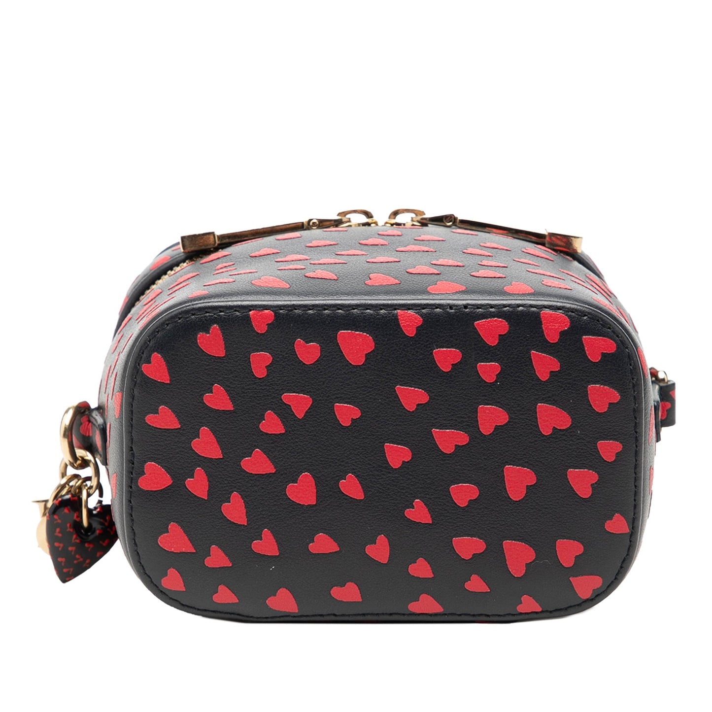 Dior Micro Lambskin Heart Print Lady Dior Vanity Case