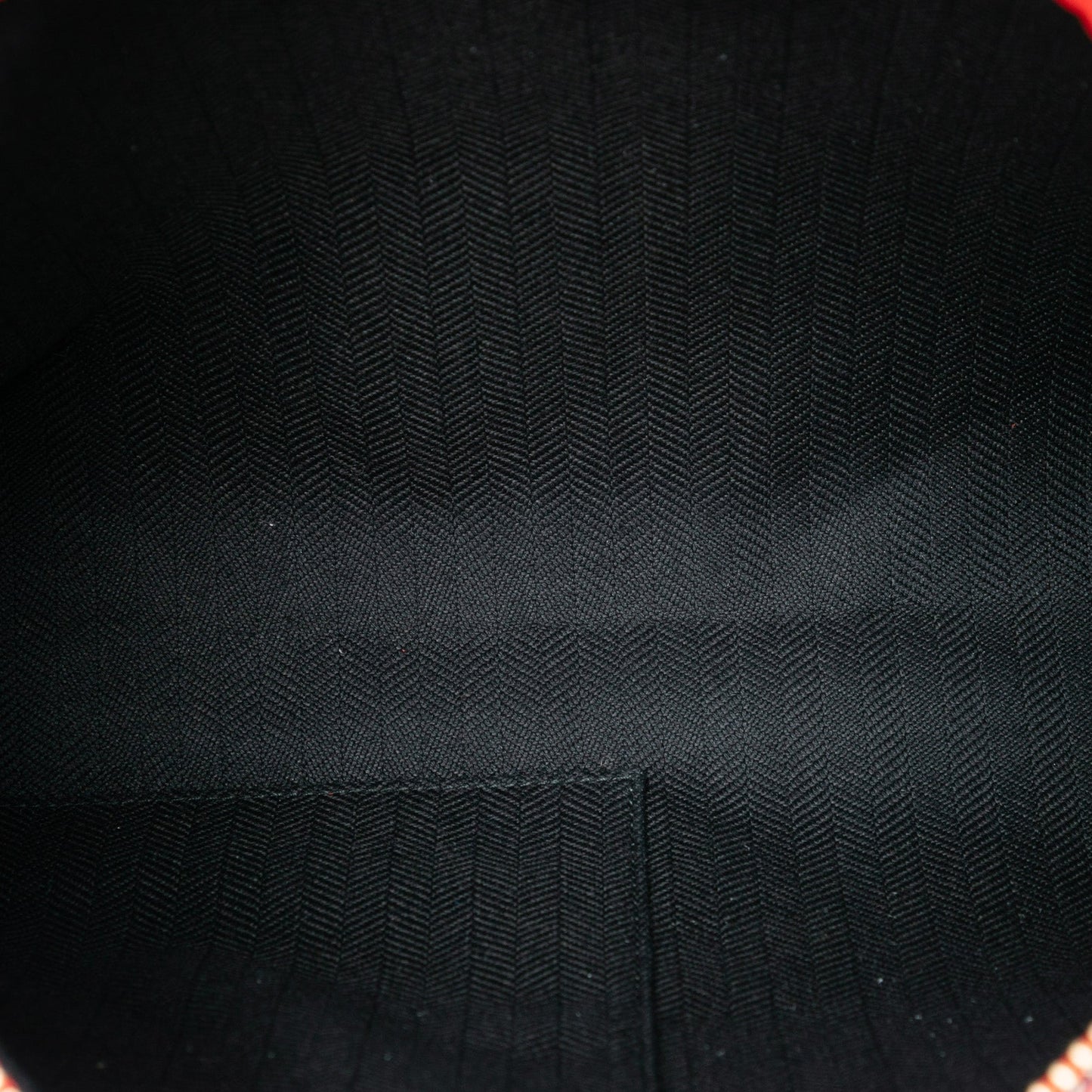 LOEWE Embossed Anagram Leather Repeat T Clutch