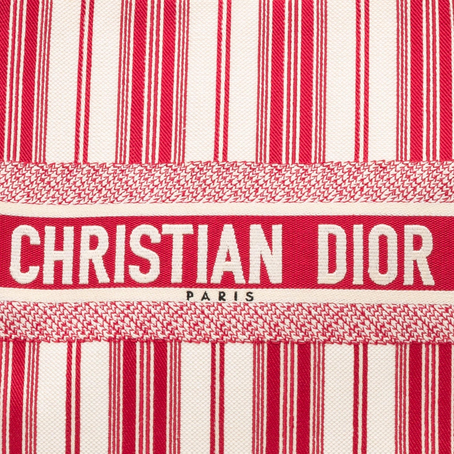 Dior Large Striped Book Tote