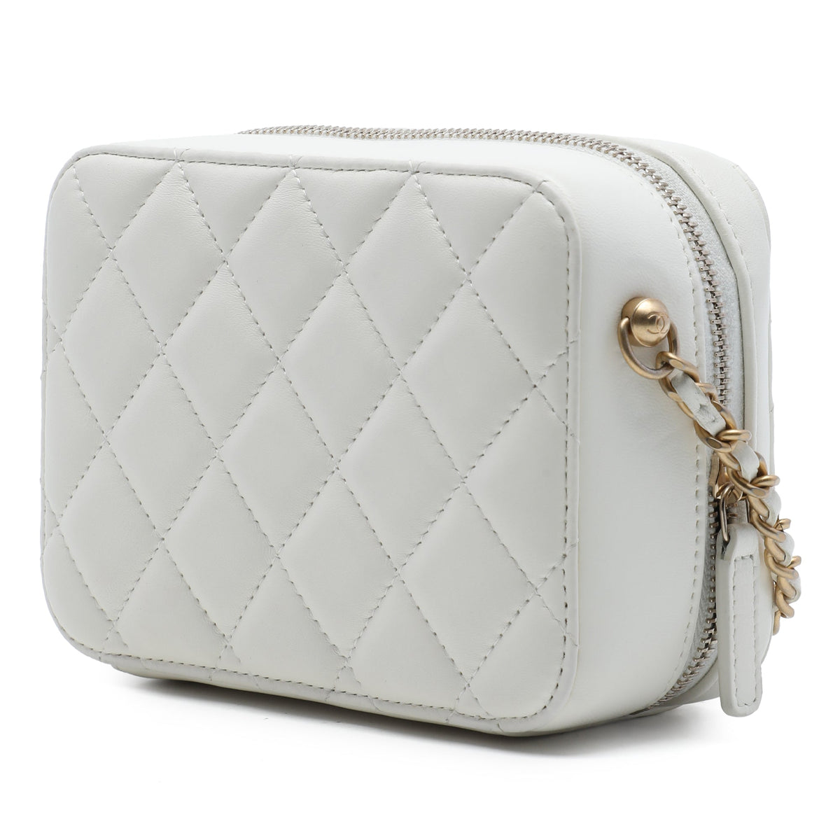 Chanel CC Quilted Lambskin Pearl Crush Camera Bag