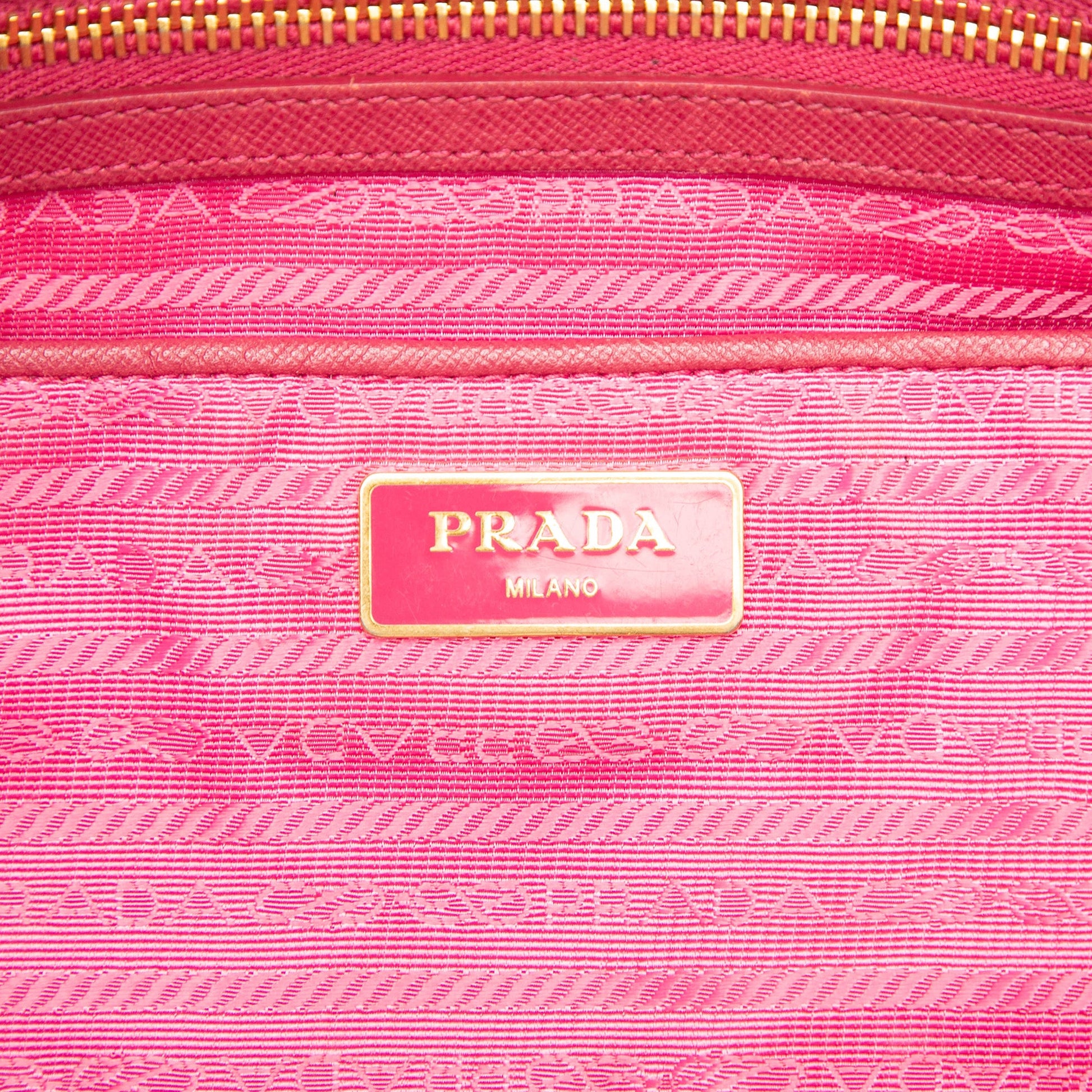 Saffiano Trimmed Tessuto Zip Top Convertible Tote