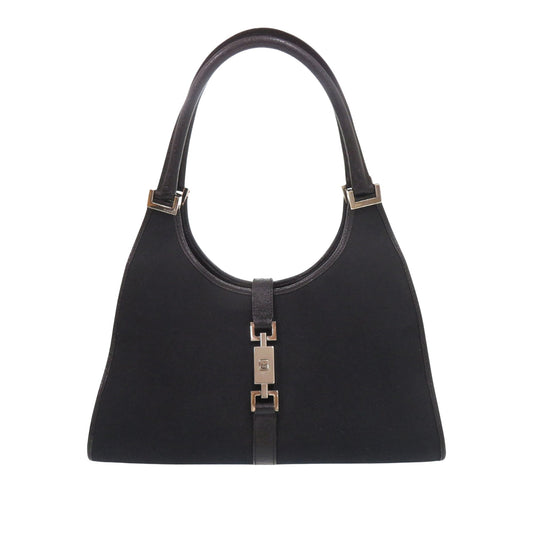 Gucci Canvas Jackie Bardot Shoulder Bag