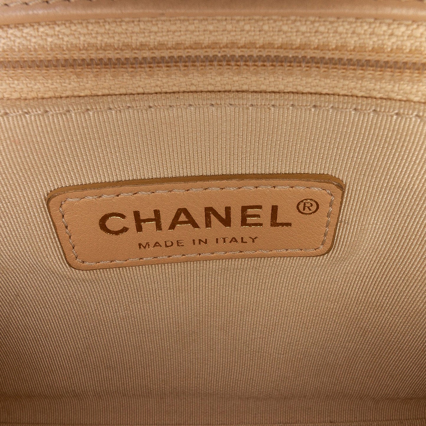 Chanel Medium Quilted Calfskin Label Click Flap