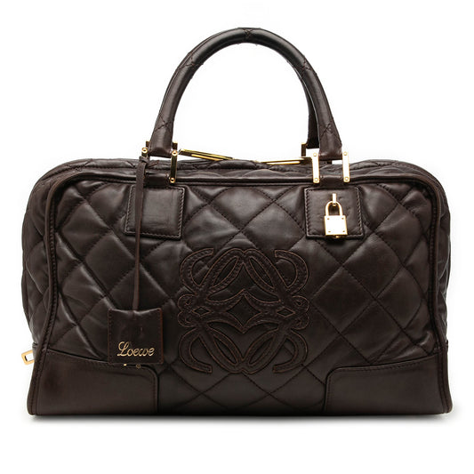 LOEWE Quilted Leather Amazona 36