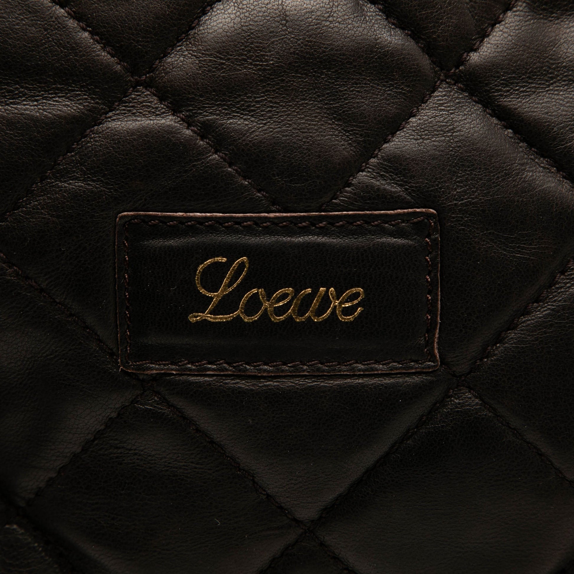 LOEWE Quilted Leather Amazona 36