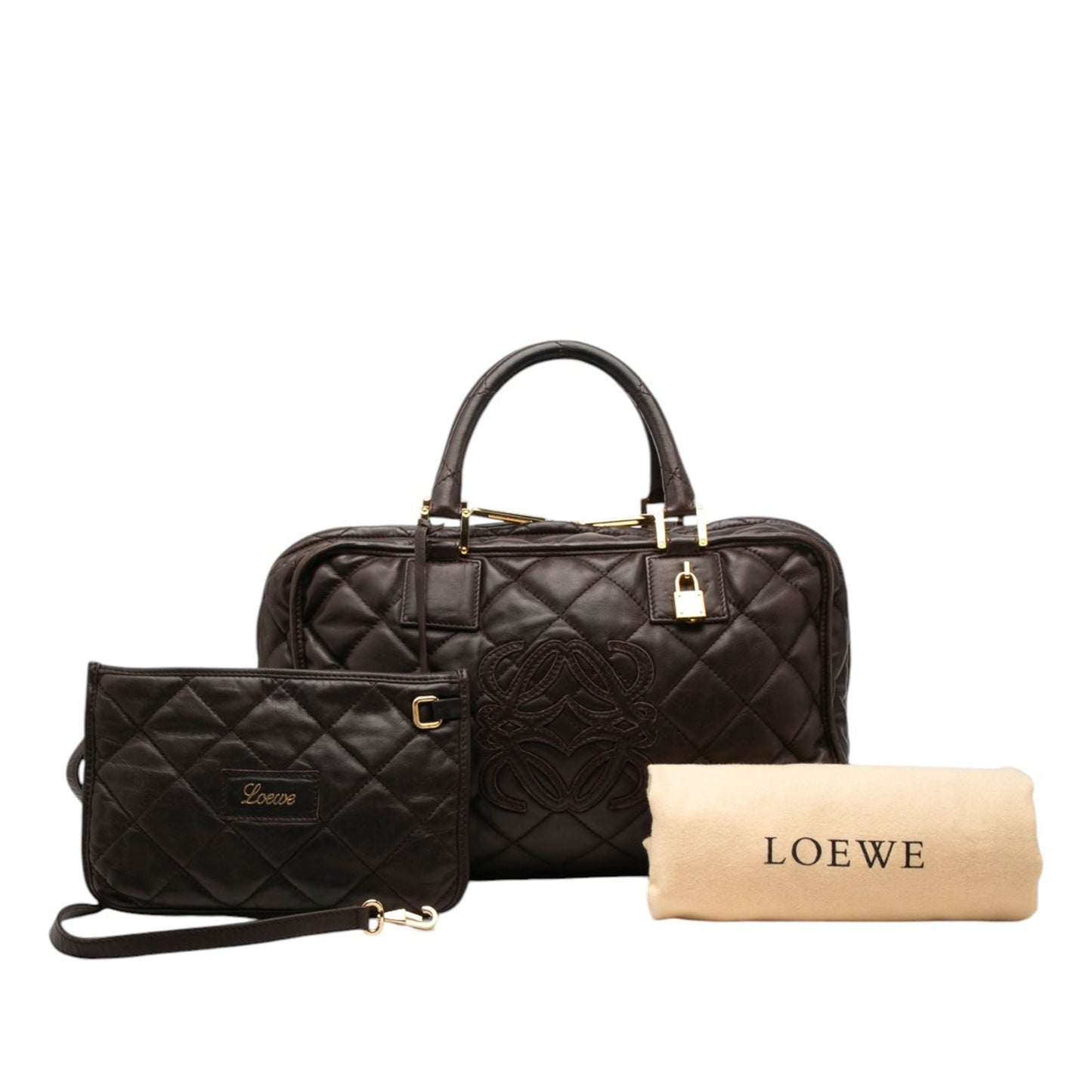 LOEWE Quilted Leather Amazona 36