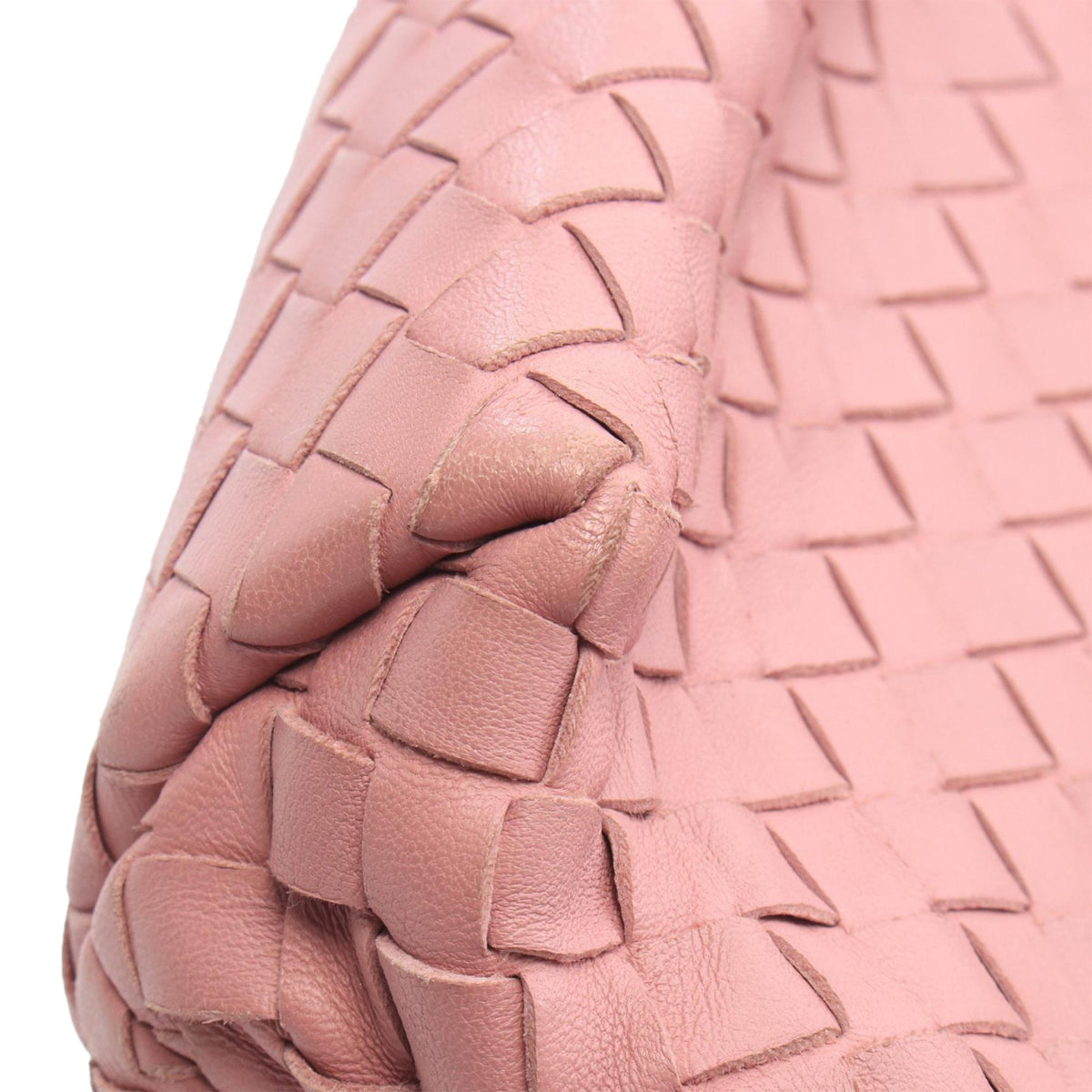 Bottega Veneta Small Nappa Intrecciato Olimpia Shoulder Bag — Pink
