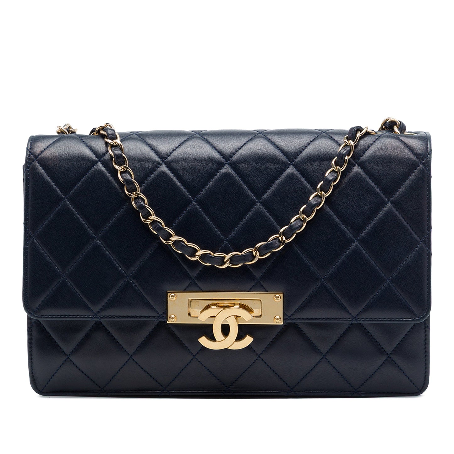 Chanel Quilted Lambskin Golden Class Flap