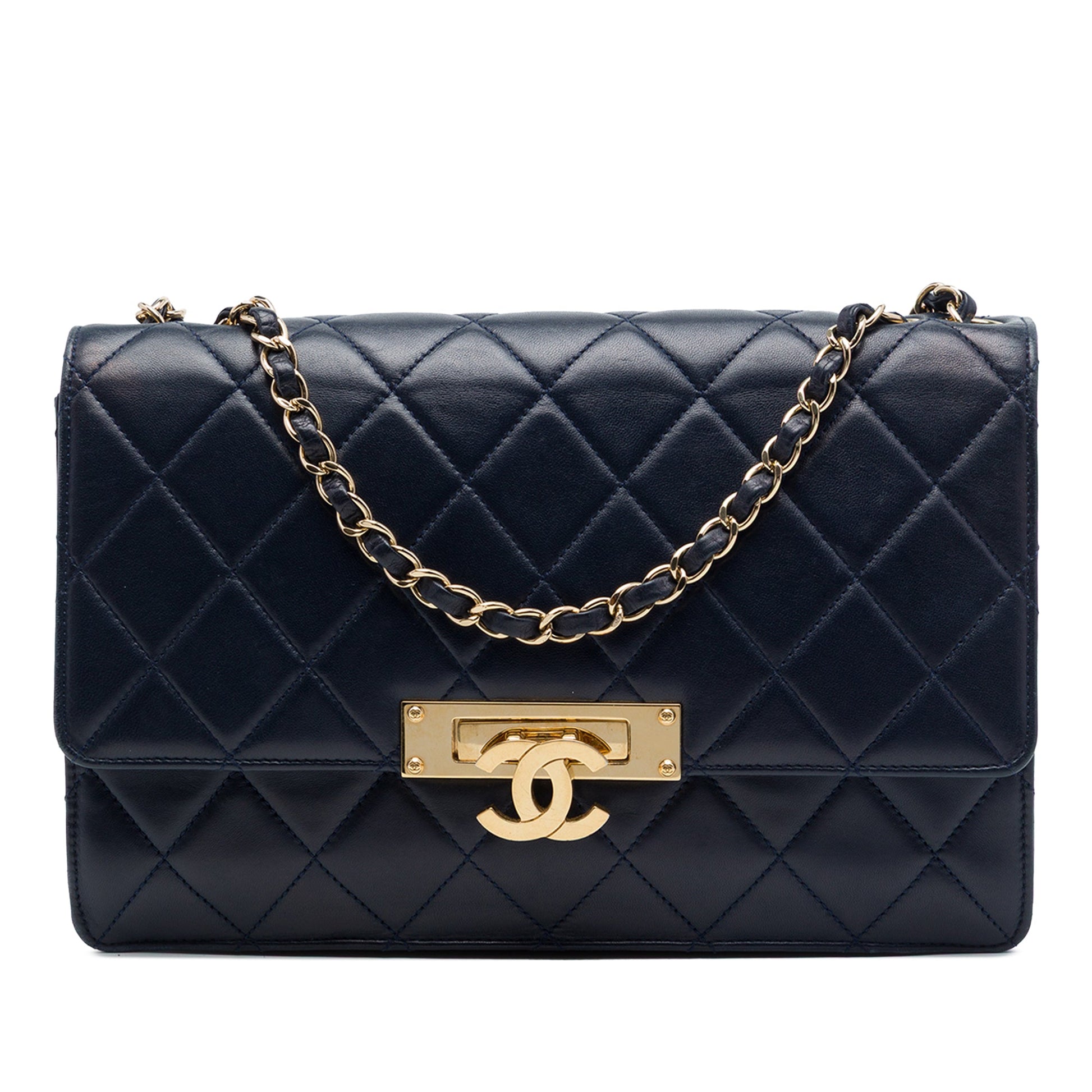 Chanel Quilted Lambskin Golden Class Flap