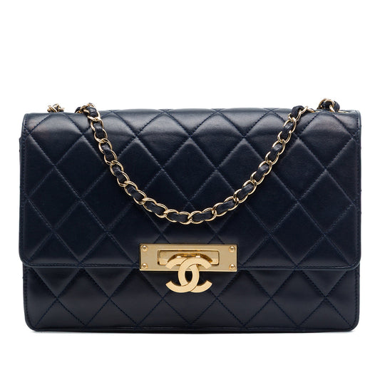 Chanel Quilted Lambskin Golden Class Flap