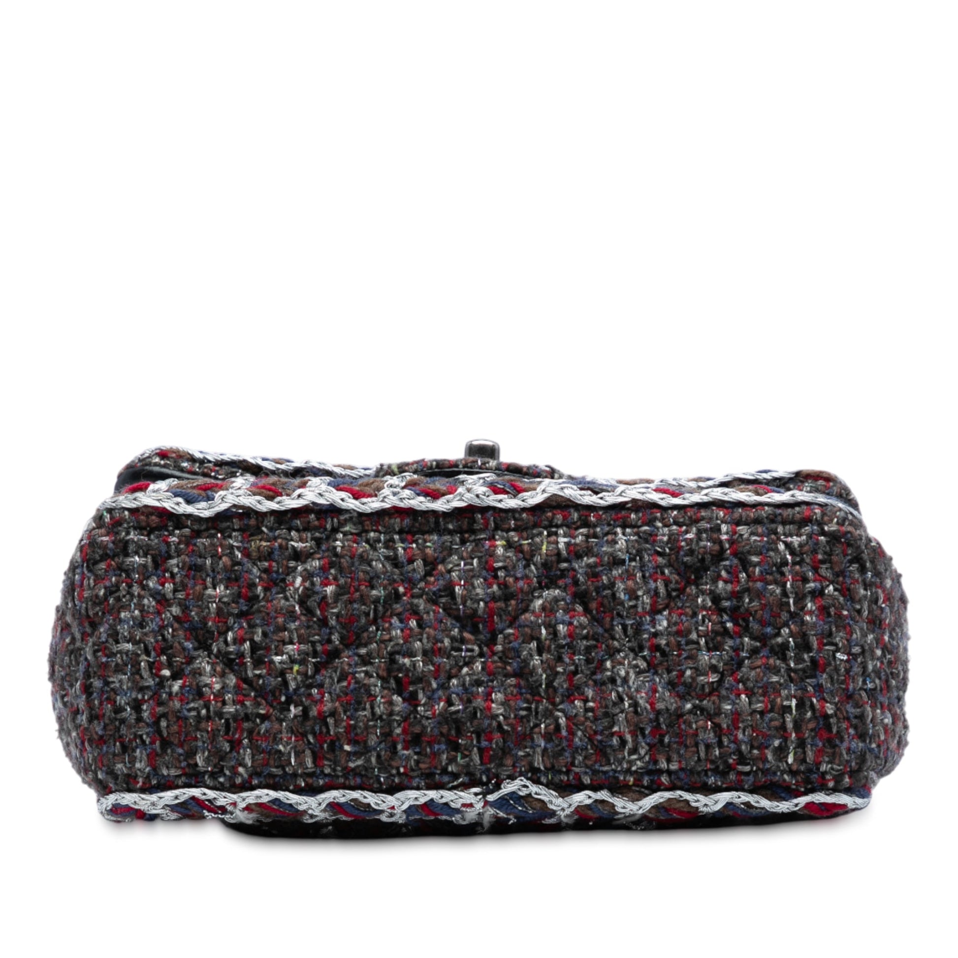 Chanel Mini Rectangular Classic Tweed Braided Single Flap