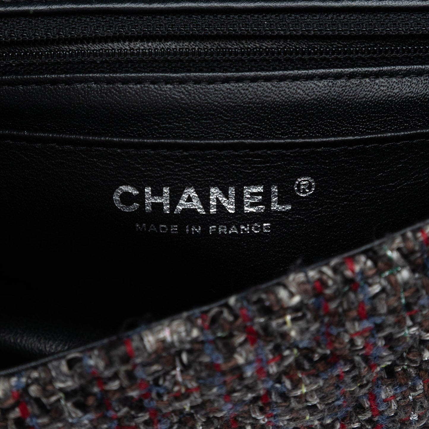 Chanel Mini Rectangular Classic Tweed Braided Single Flap