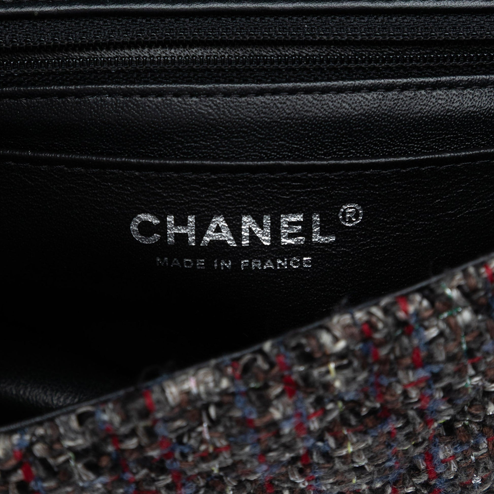 Chanel Mini Rectangular Classic Tweed Braided Single Flap