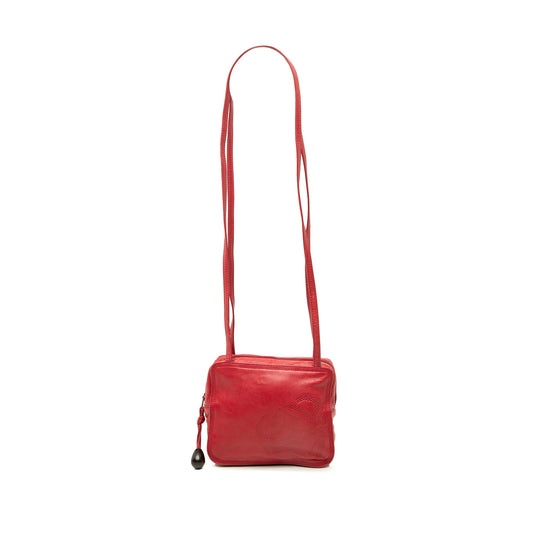 LOEWE Nappa Anagram Shoulder Bag — Red
